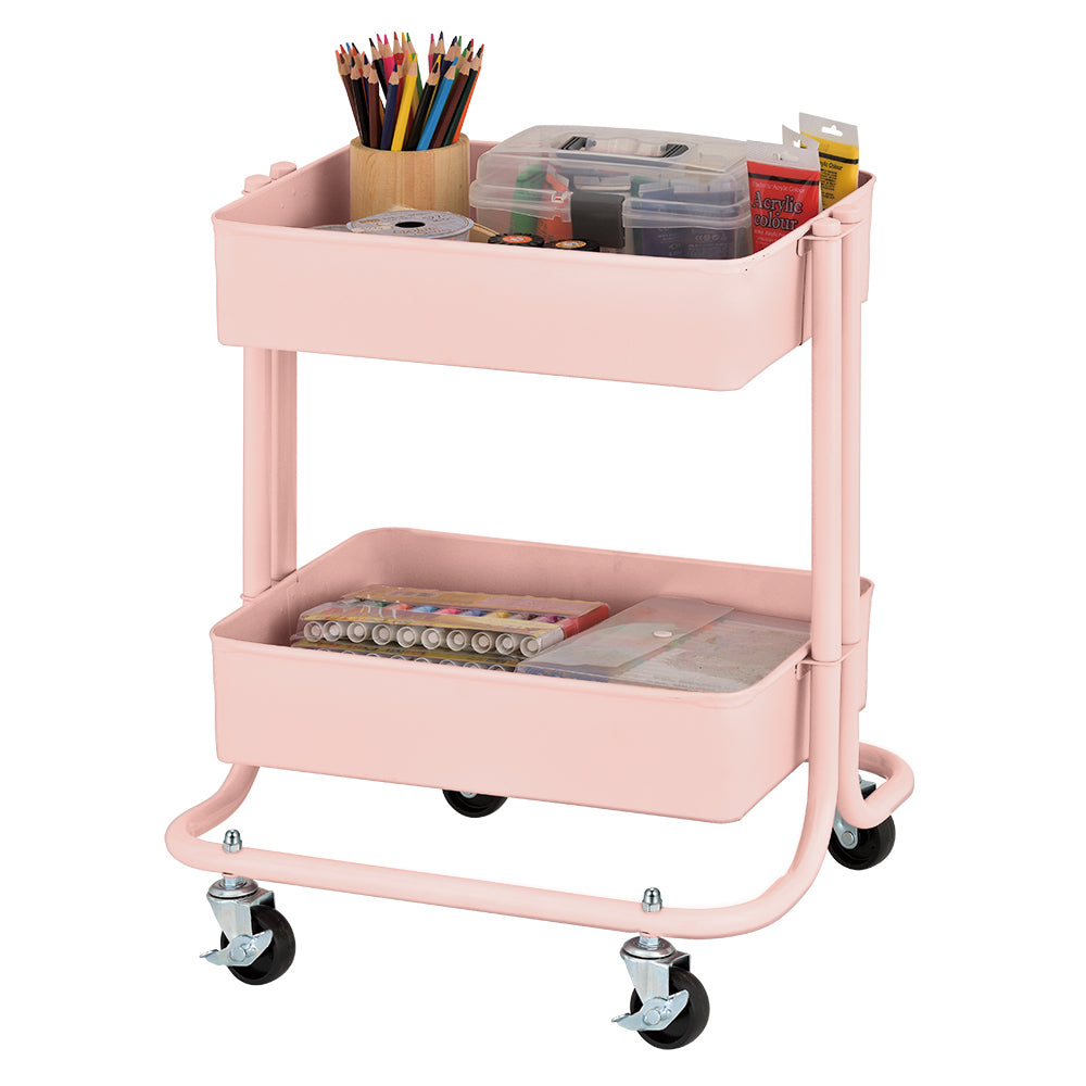 2-Tier Rolling Utility Cart