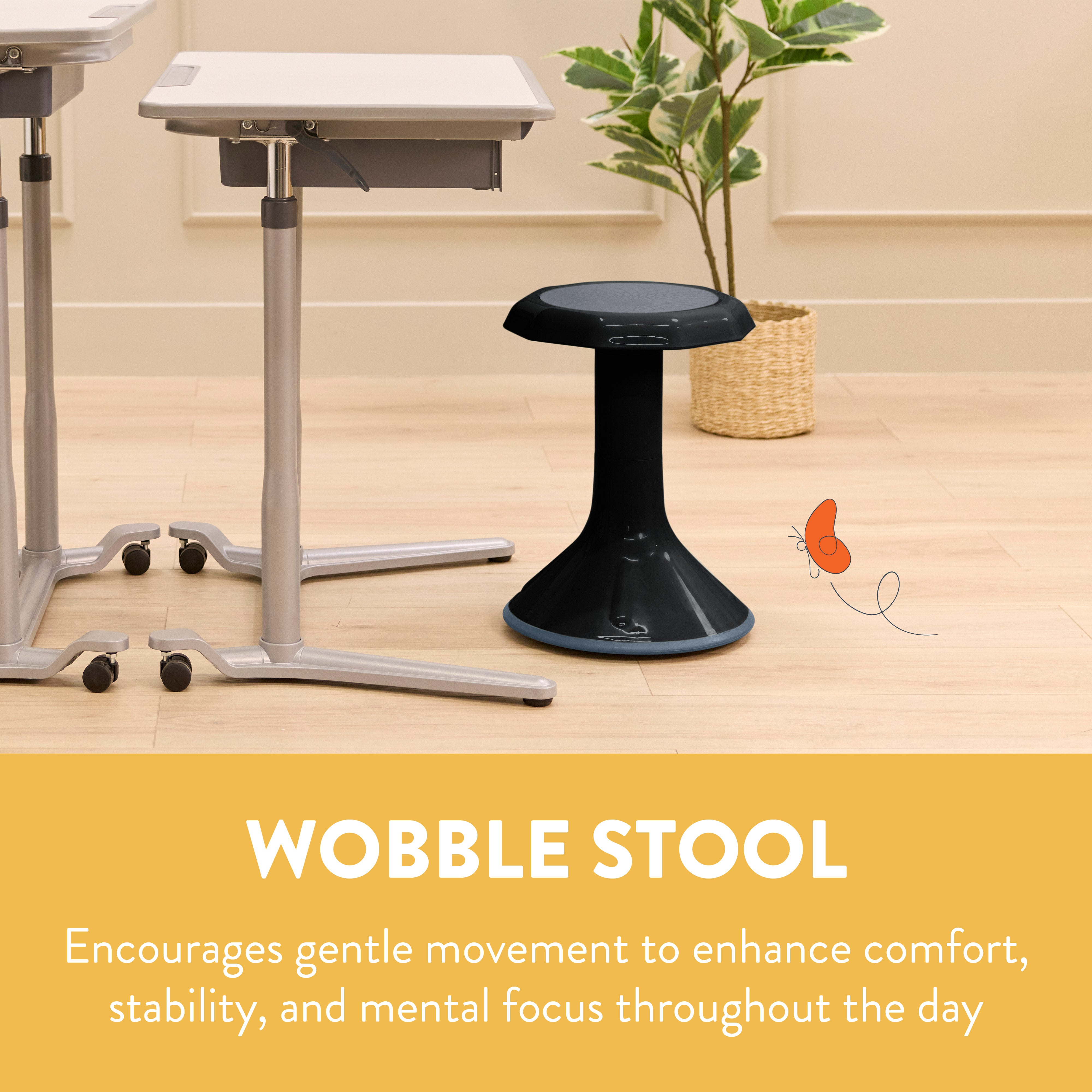 Wobble Sensory Stool, 18in Seat Height
