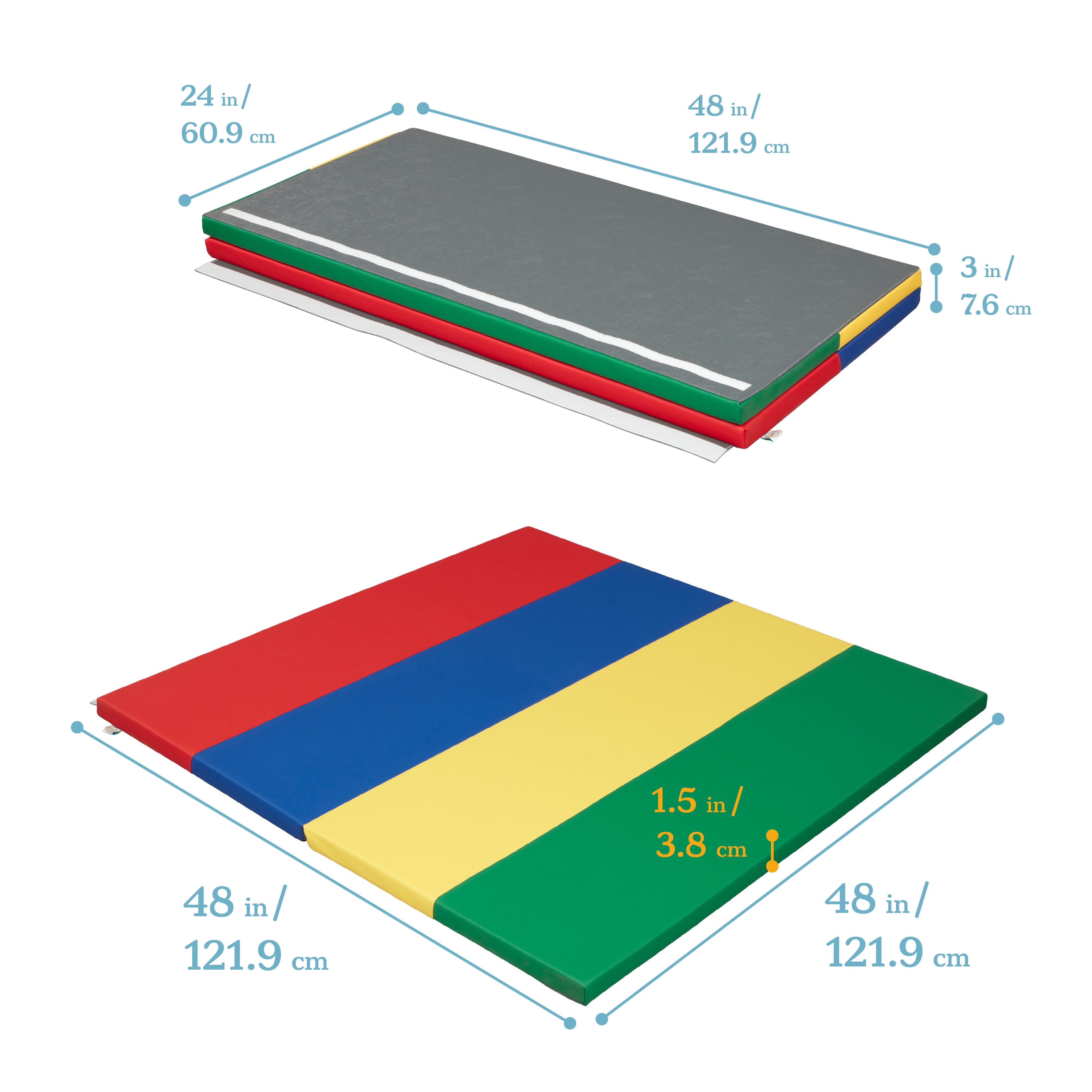 SoftZone 4-Section Rainbow Runway Activity Mat