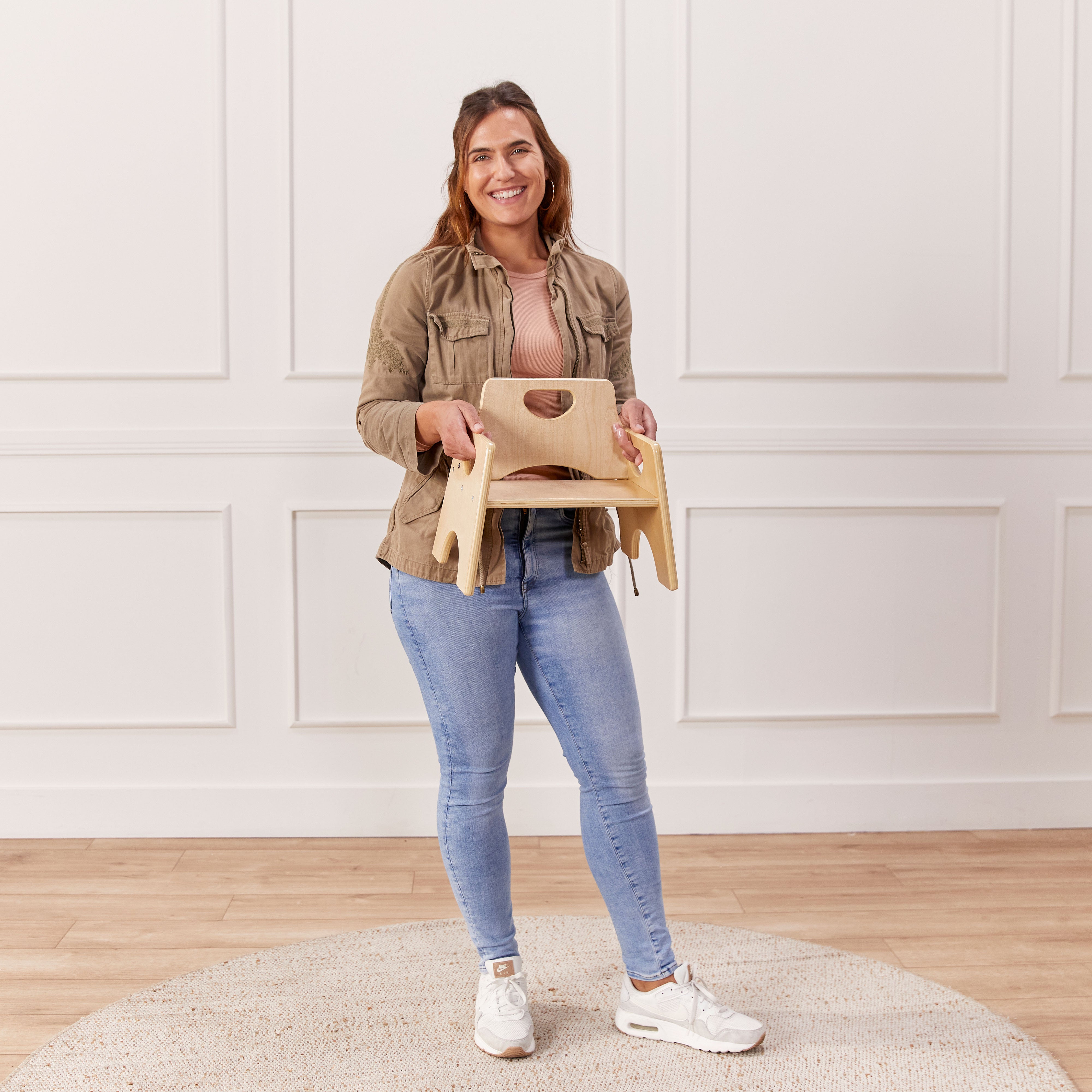 Stackable Wooden Toddler Chair, 6in, 2-Pack