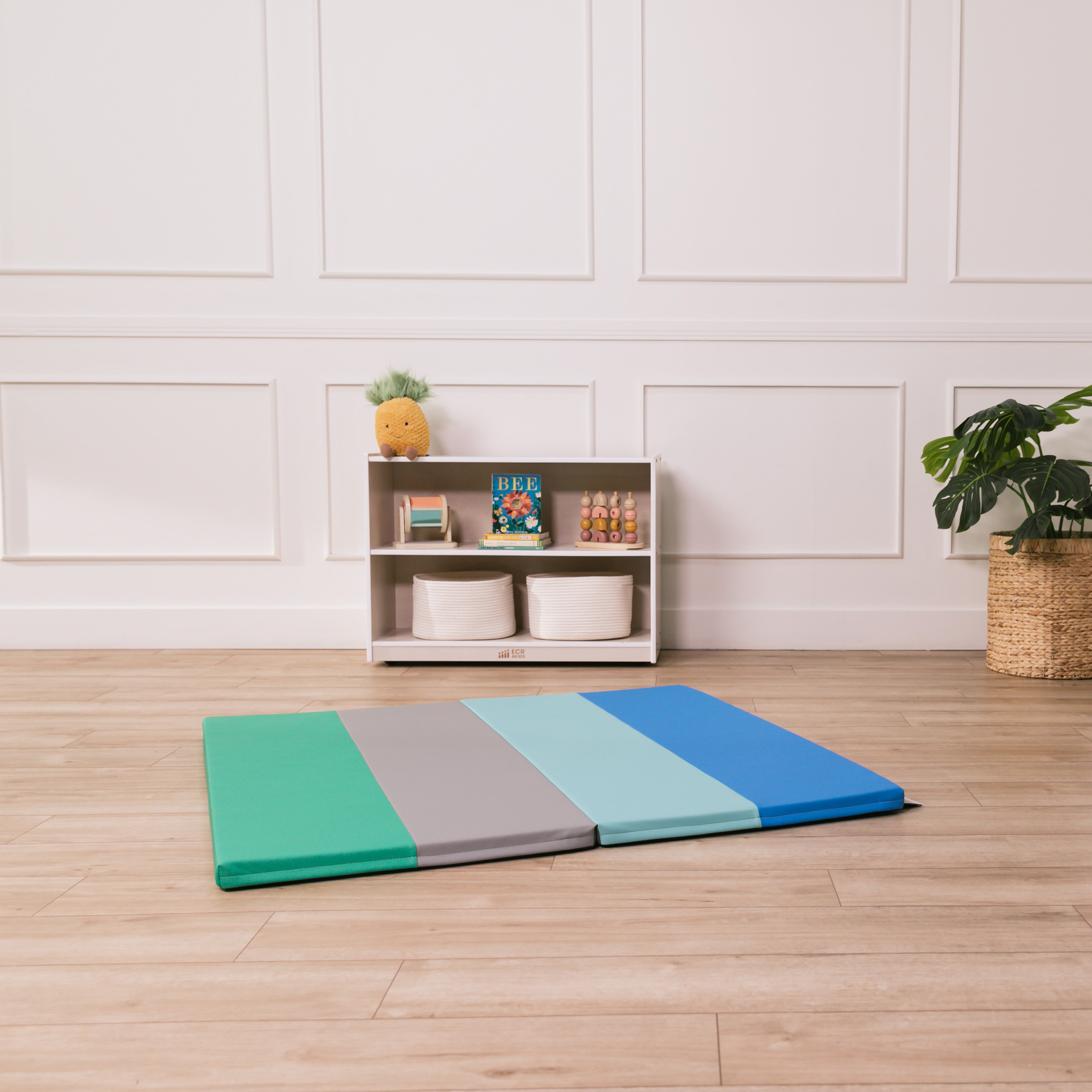 4-Section Rainbow Runway Activity Mat