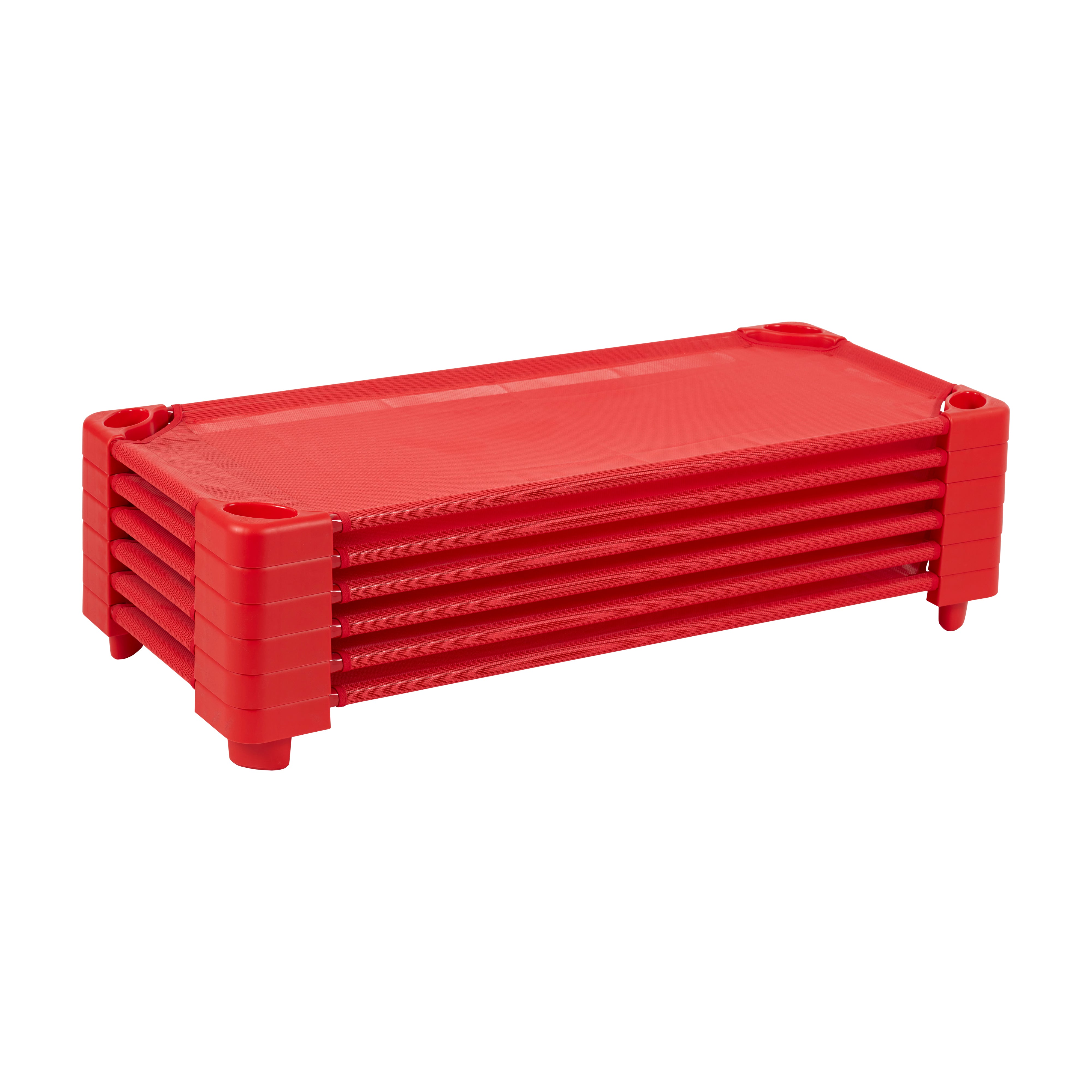 Stackable Kiddie Cot, Ready-to-Assemble, Standard Size, 6-Pack