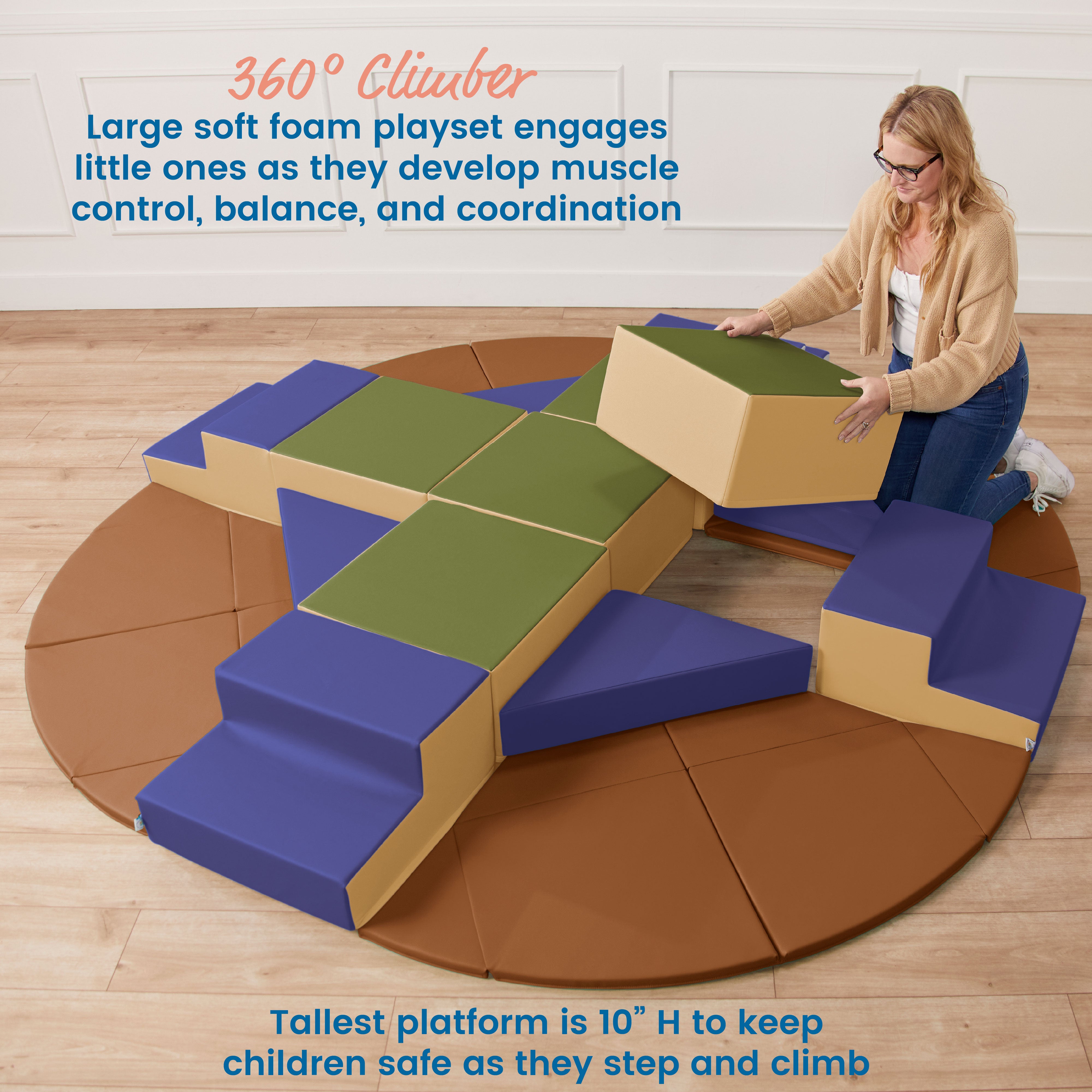 Adventurer's Summit with Steps, 17-Piece