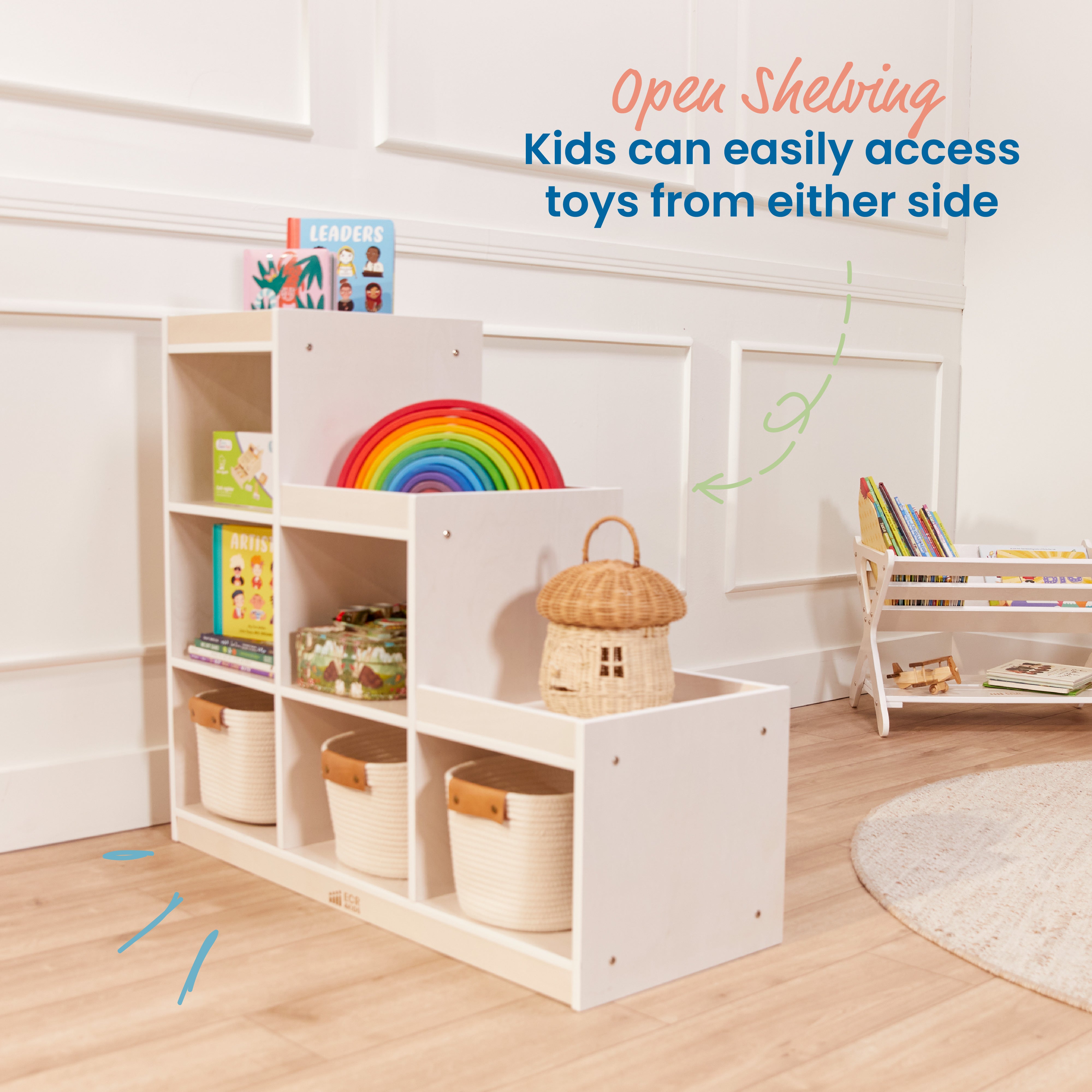 3-2-1 Cube Storage Cabinet, Kids Furniture