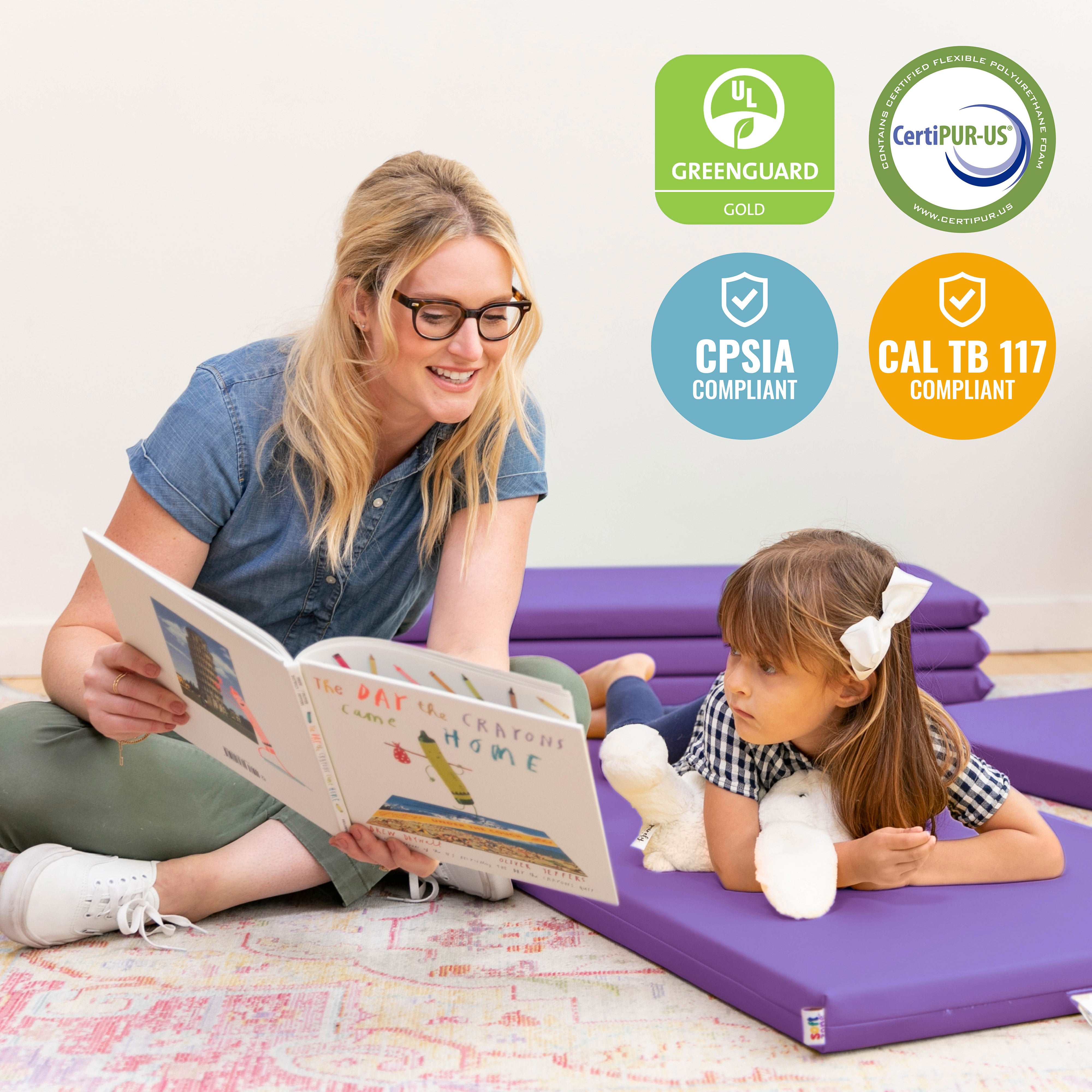 SoftZone Rainbow Rest Mat, 2in, 5-Piece