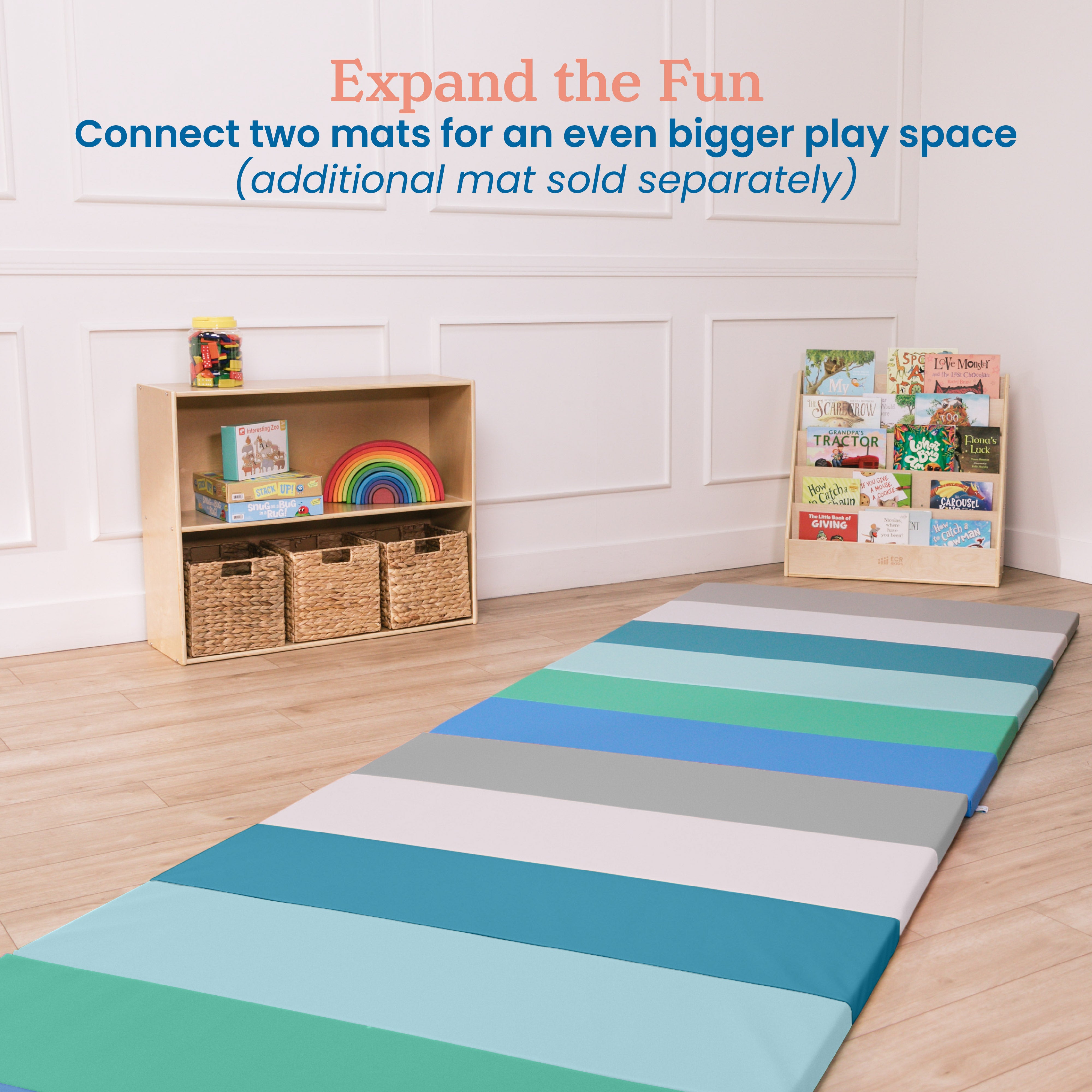 6-Section Rainbow Runway Activity Mat