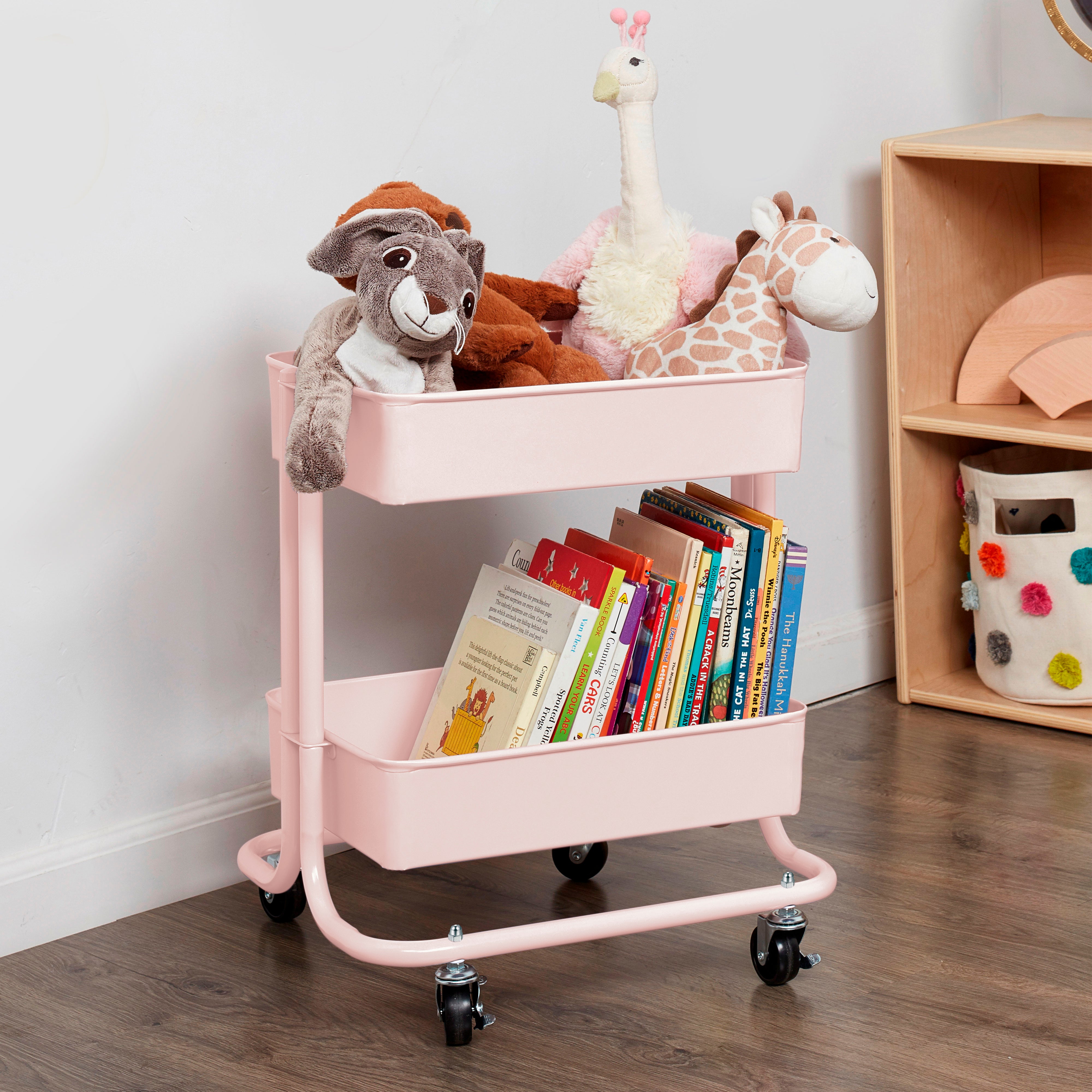 2-Tier Rolling Utility Cart