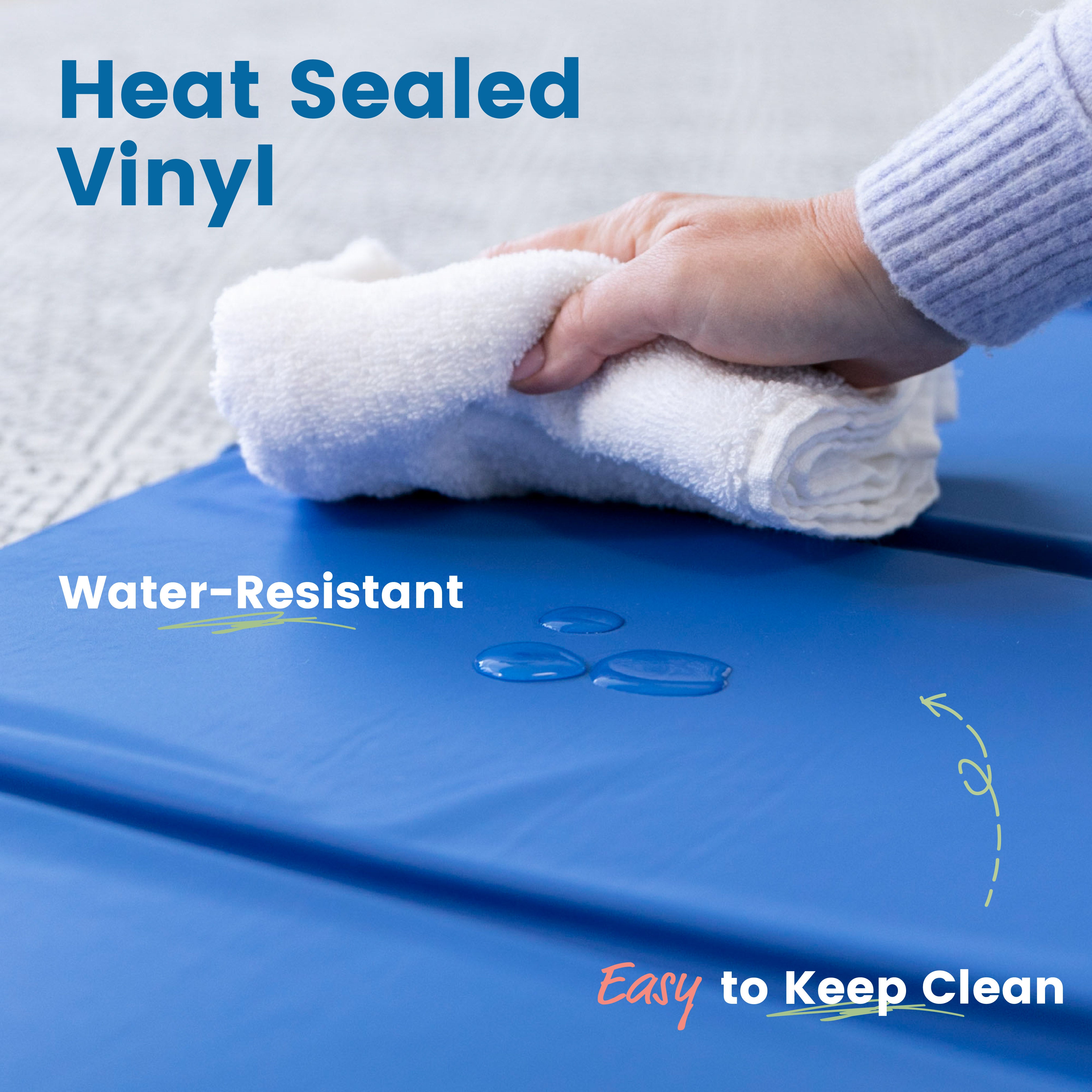 Everyday Folding Rest Mat, 3-Section, 1in, 5-Pack