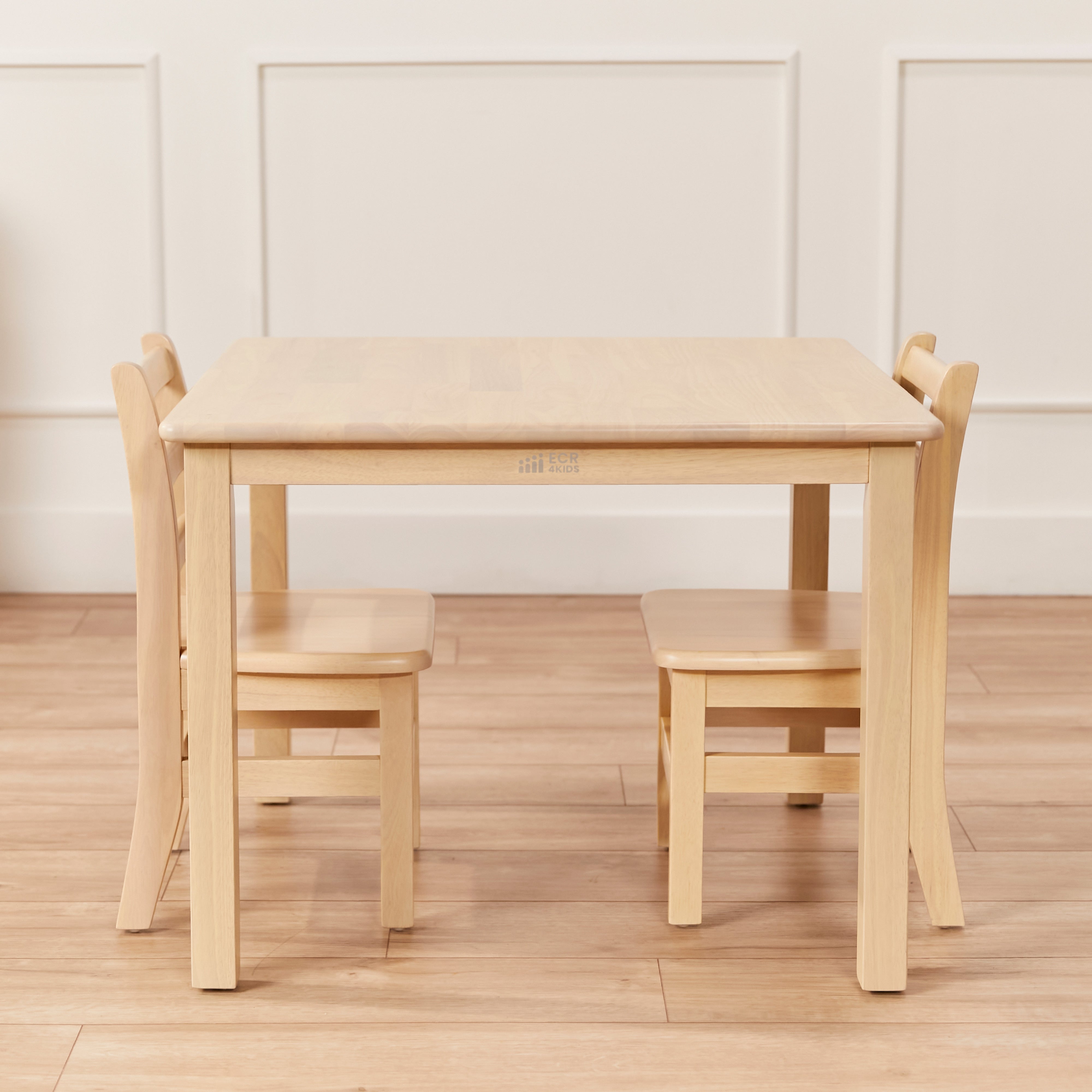 30in Square Hardwood Table with 22in Legs