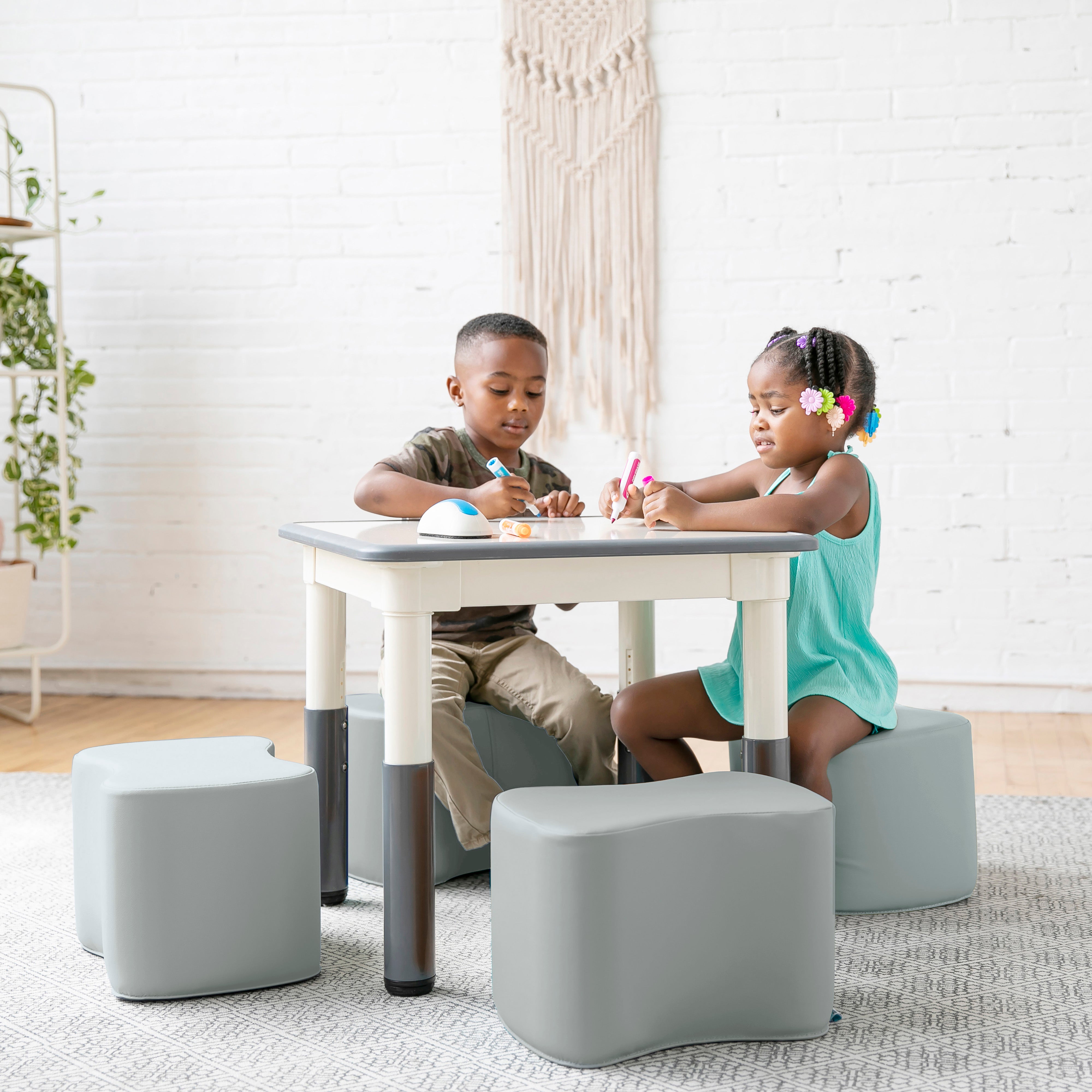 SoftZone Toddler Modular Stool Set, 2-Pack