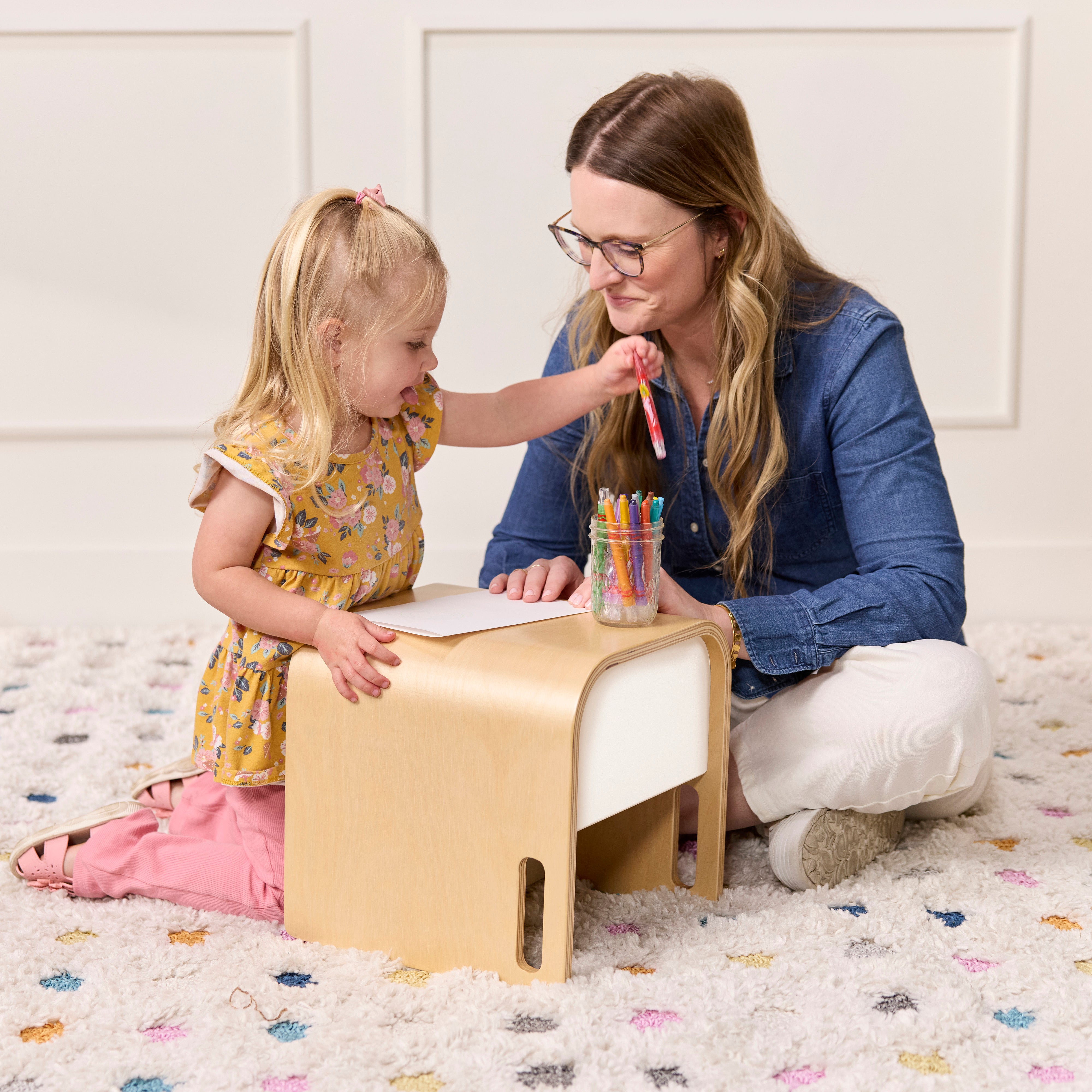 Bentwood Multipurpose Cube Chair