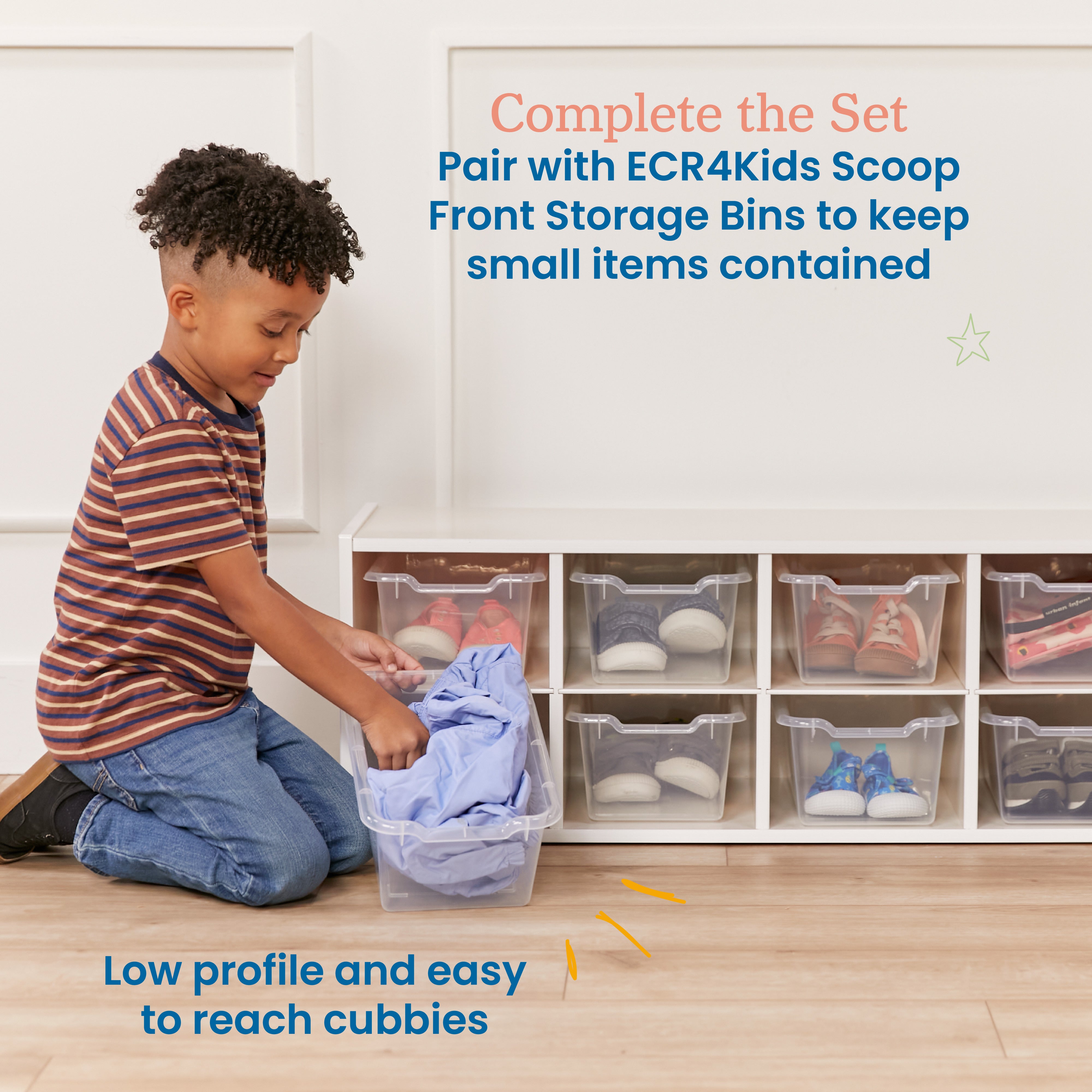 Streamline 10 Cubby Tray Storage Cabinet, 2x5