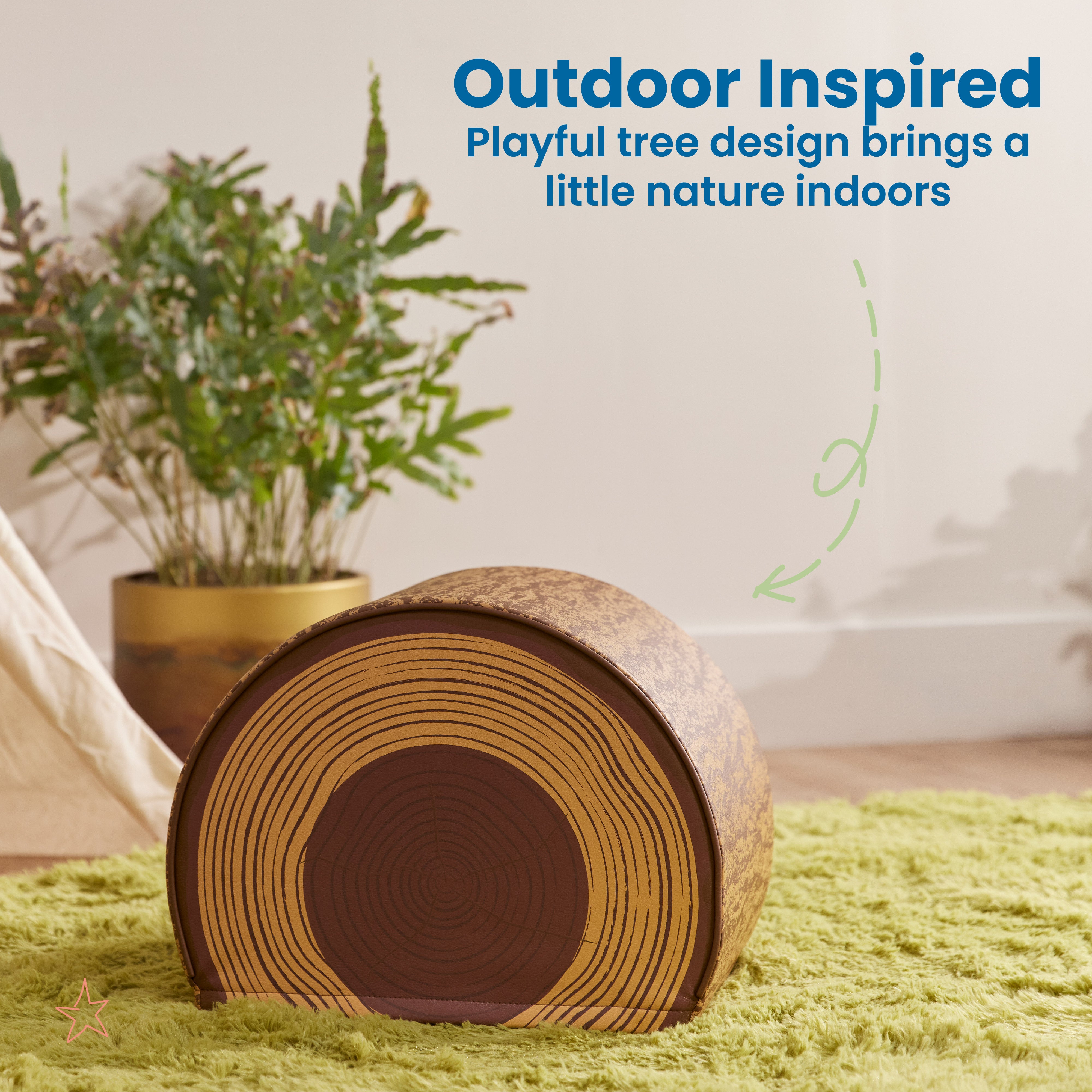 Tree Log Bench, 12in