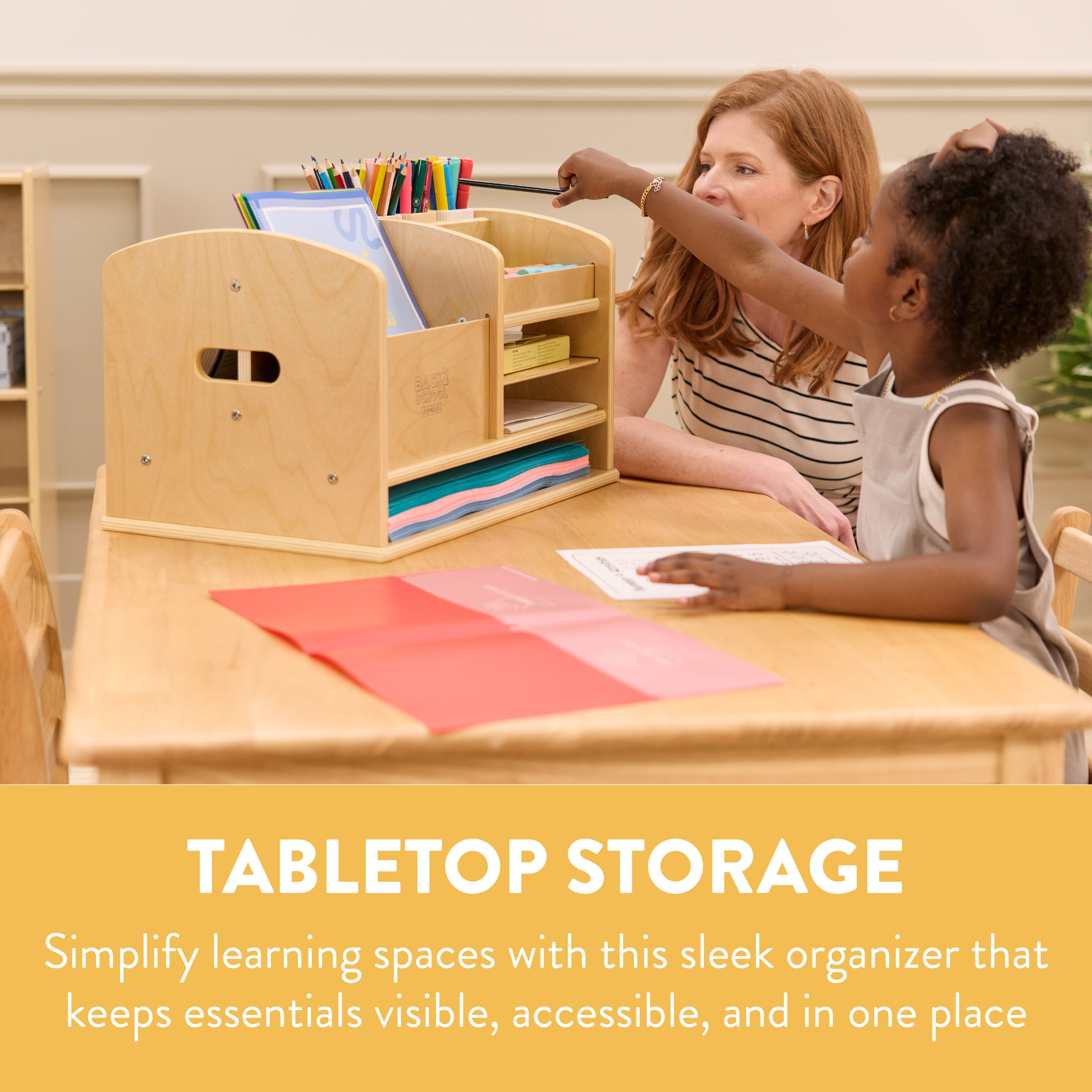 DeskCaddy Tabletop Supply Storage Center