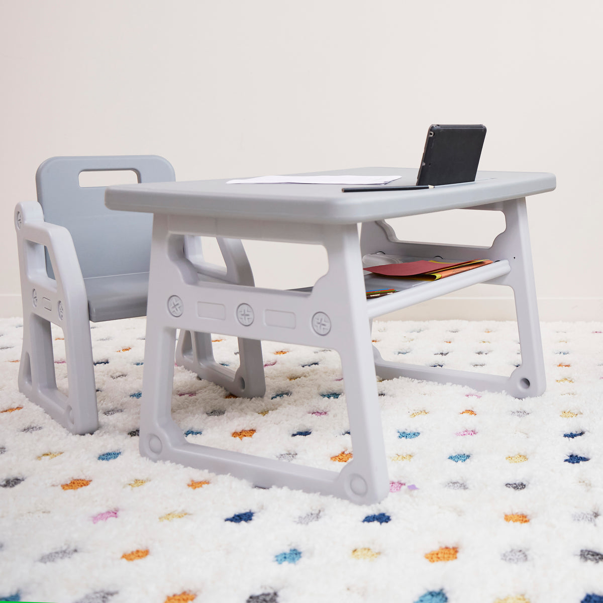Toddler Plus Desk and Chair Set, 2-Piece