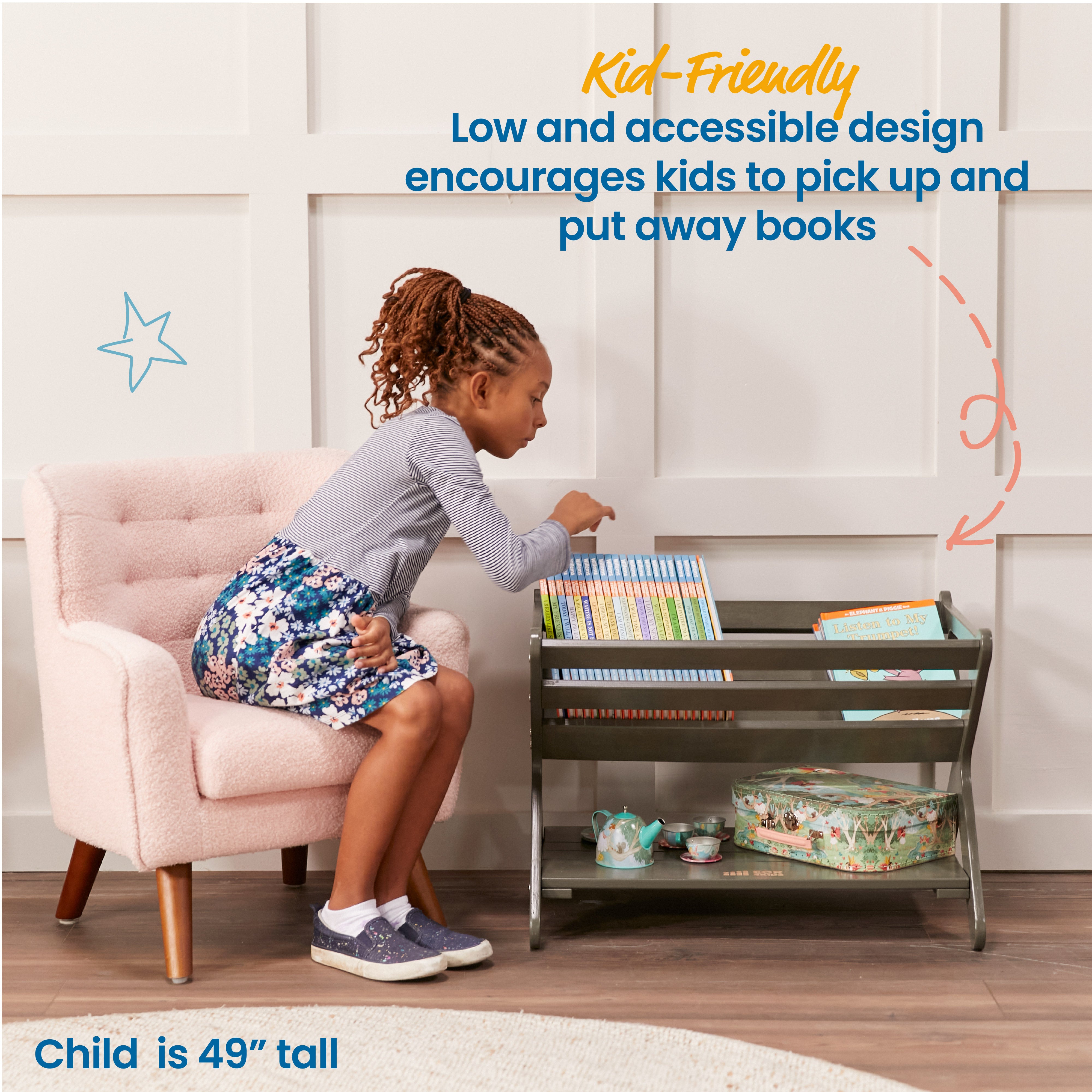 Book Caddy with Shelf