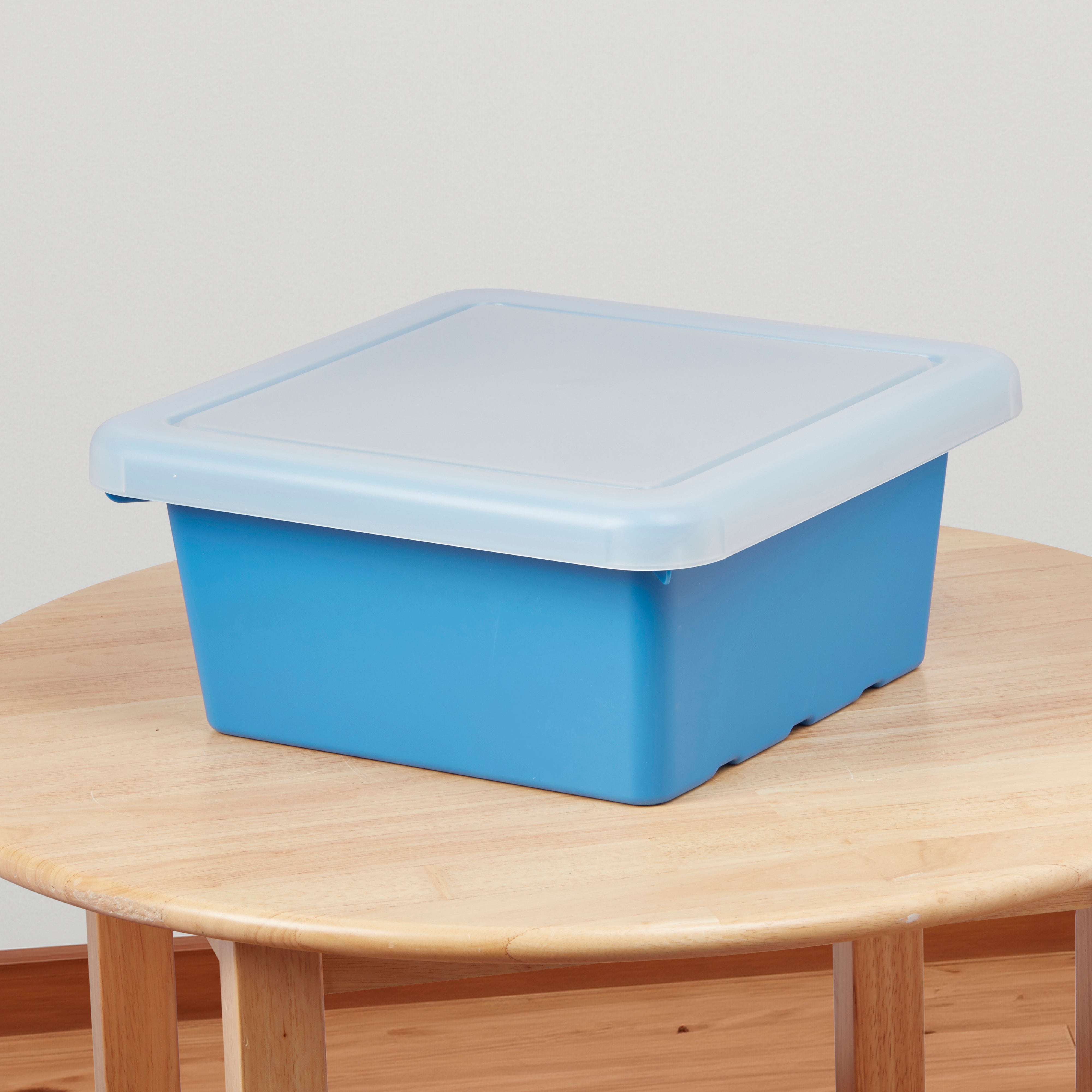 Square Bin with Lid, Storage Containers, 4-Pack