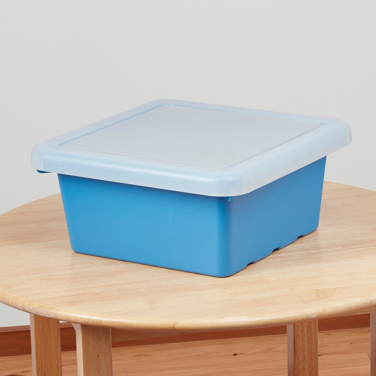 Stackable Square Bins with Non-Snap Lids, 2-Pack