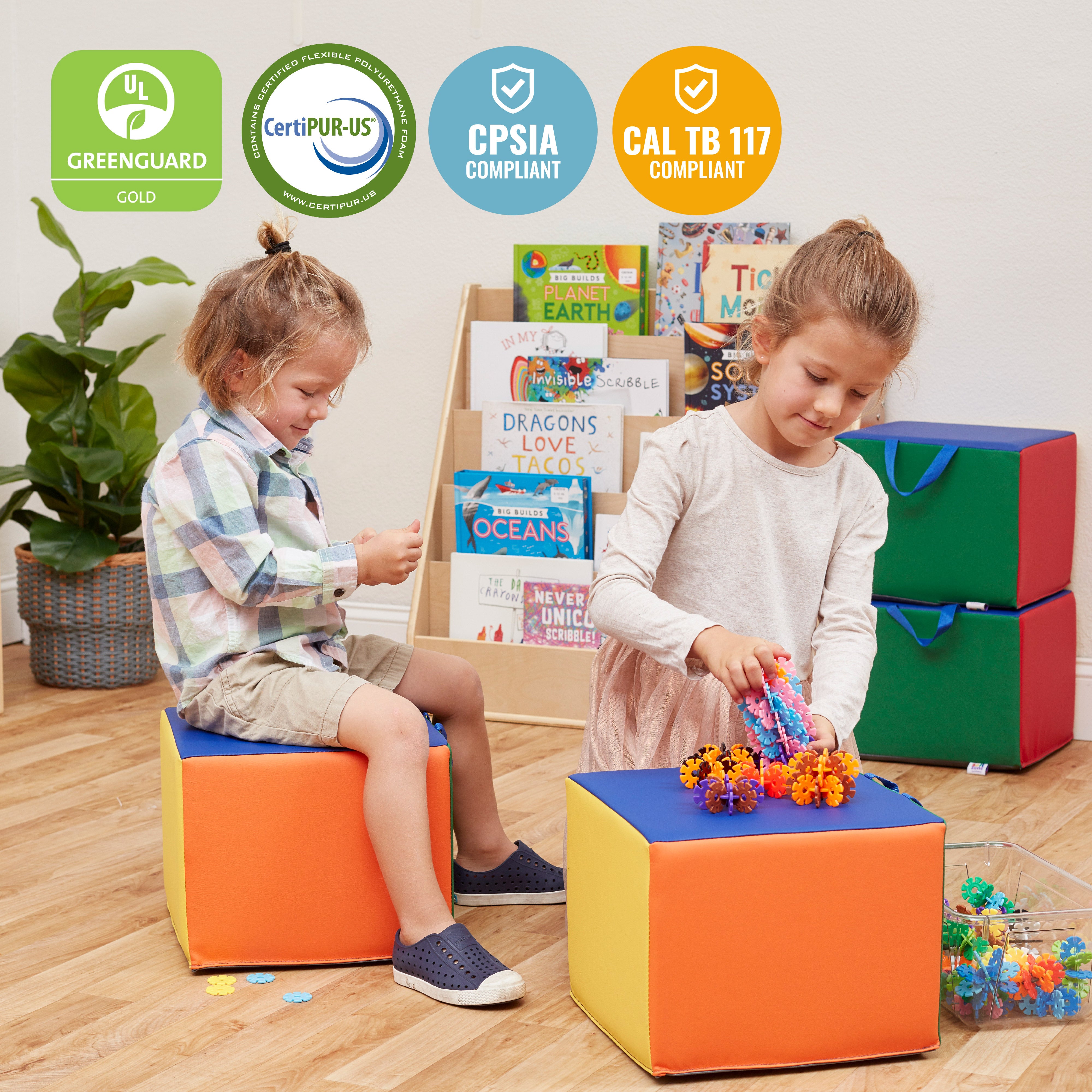 SoftZone Children's Cozy Cubes, 4-Piece