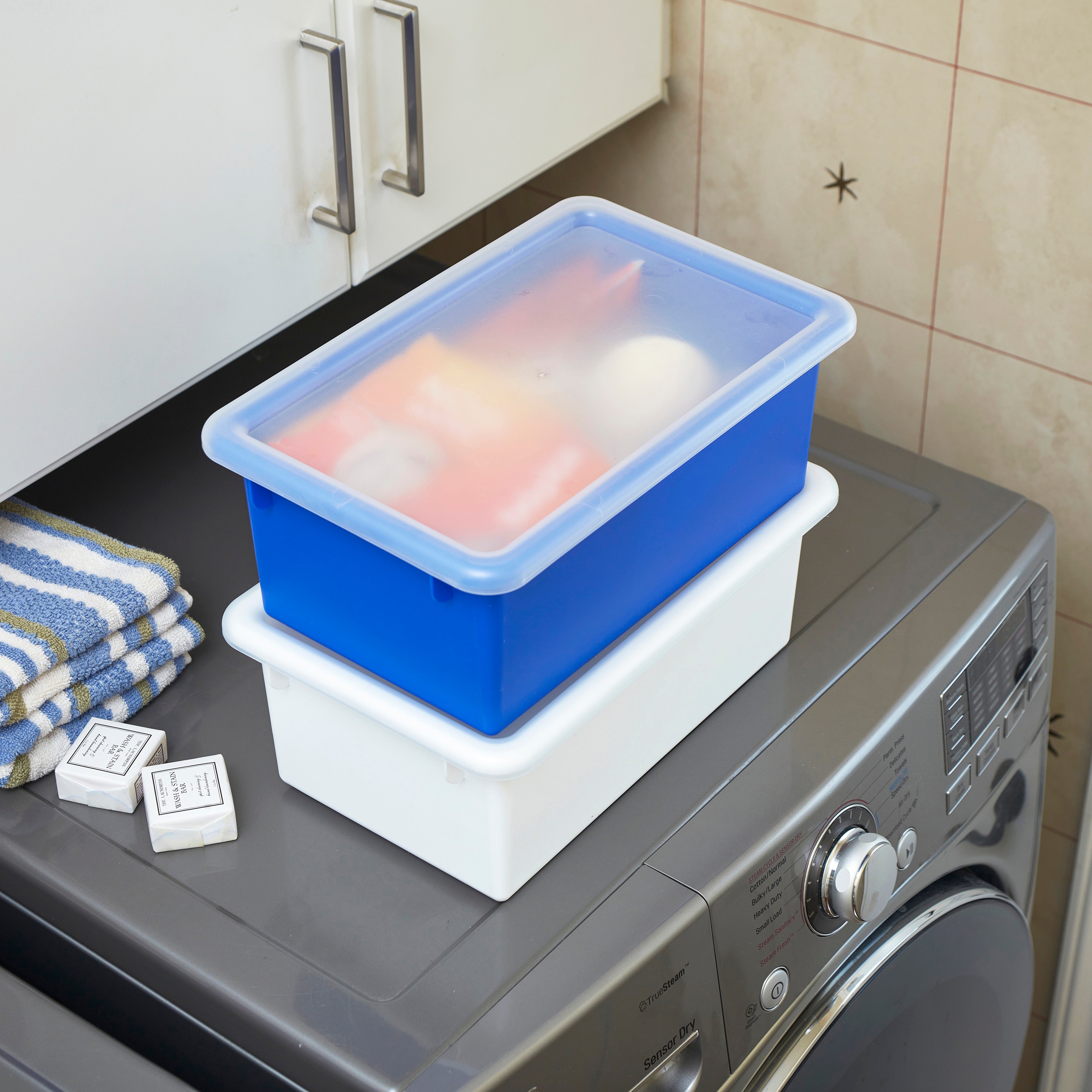 Cubby Storage Bin with Lid, 10-Piece