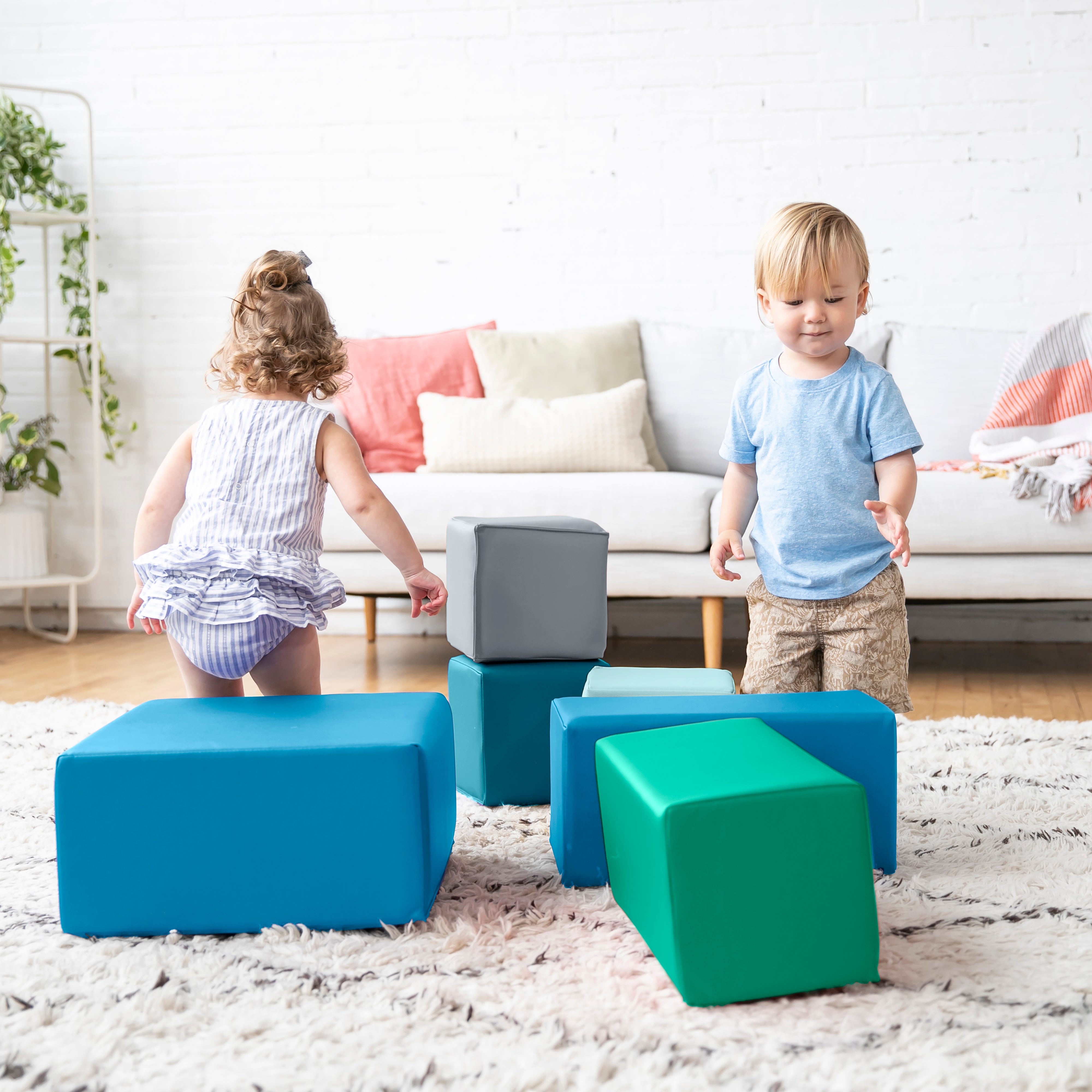 Toddler Foam Building Blocks, 7-Piece