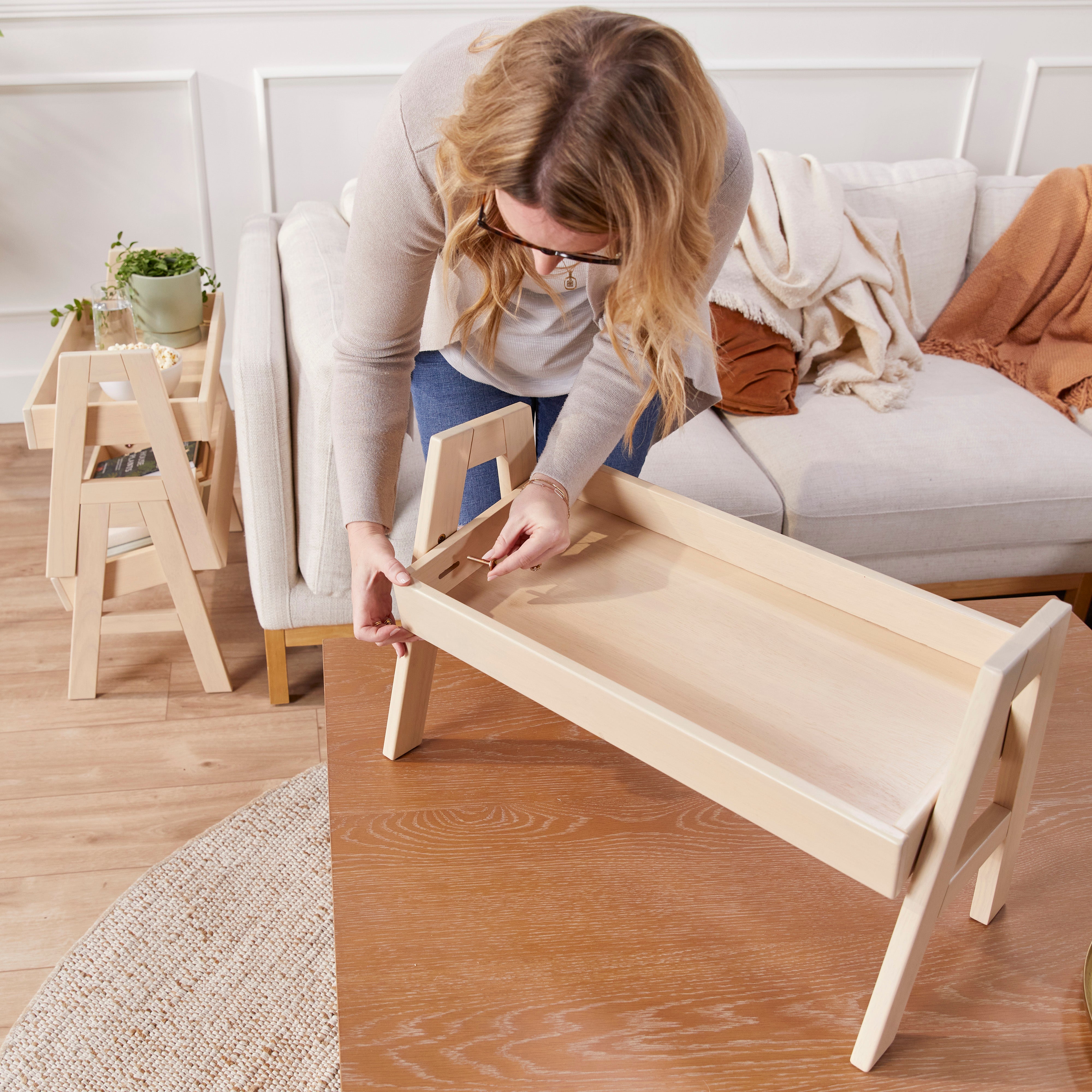 Adjustable Stacking Shelf Organizer with Full Edge
