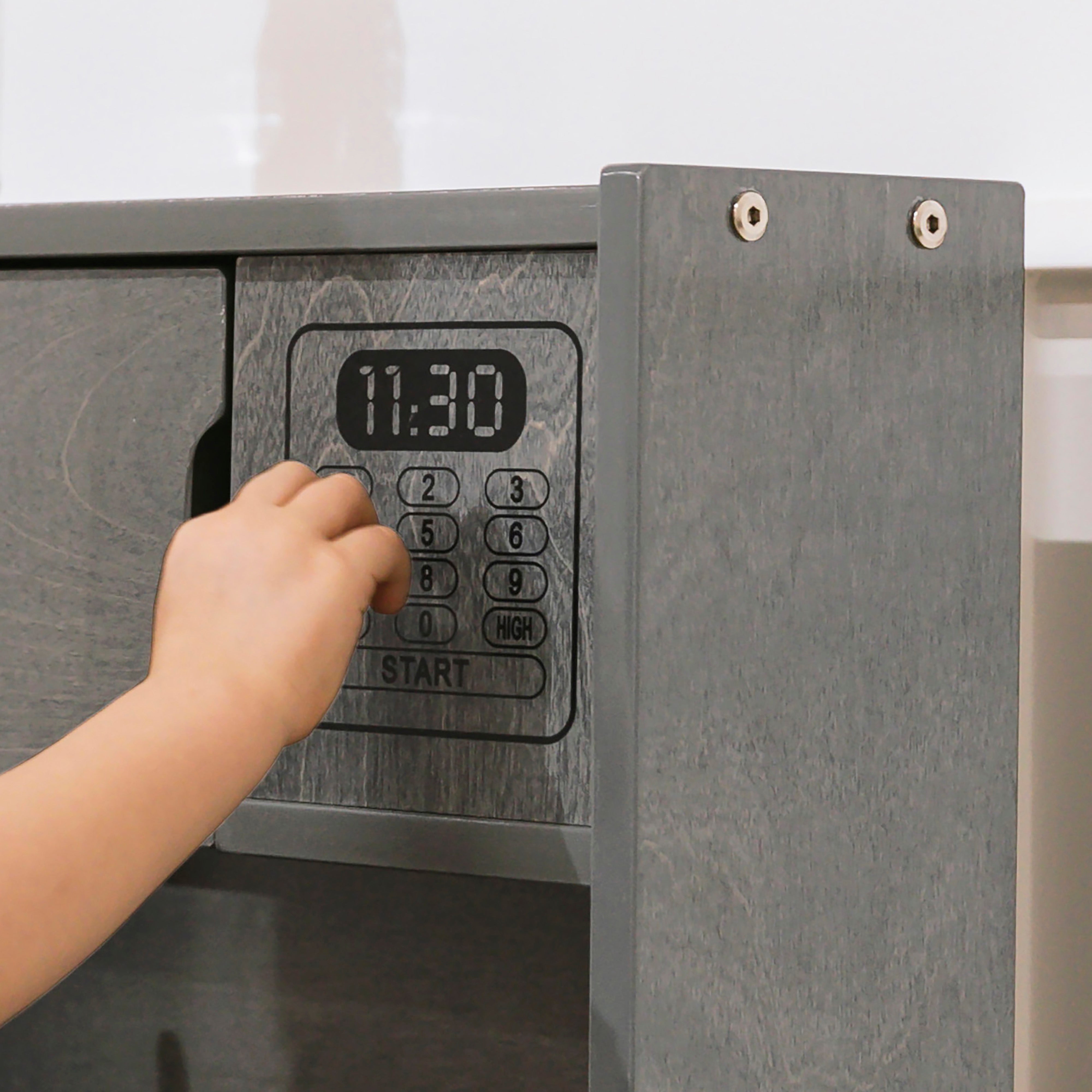 4-in-1 Kitchen, Sink, Stove, Oven, Microwave and Storage