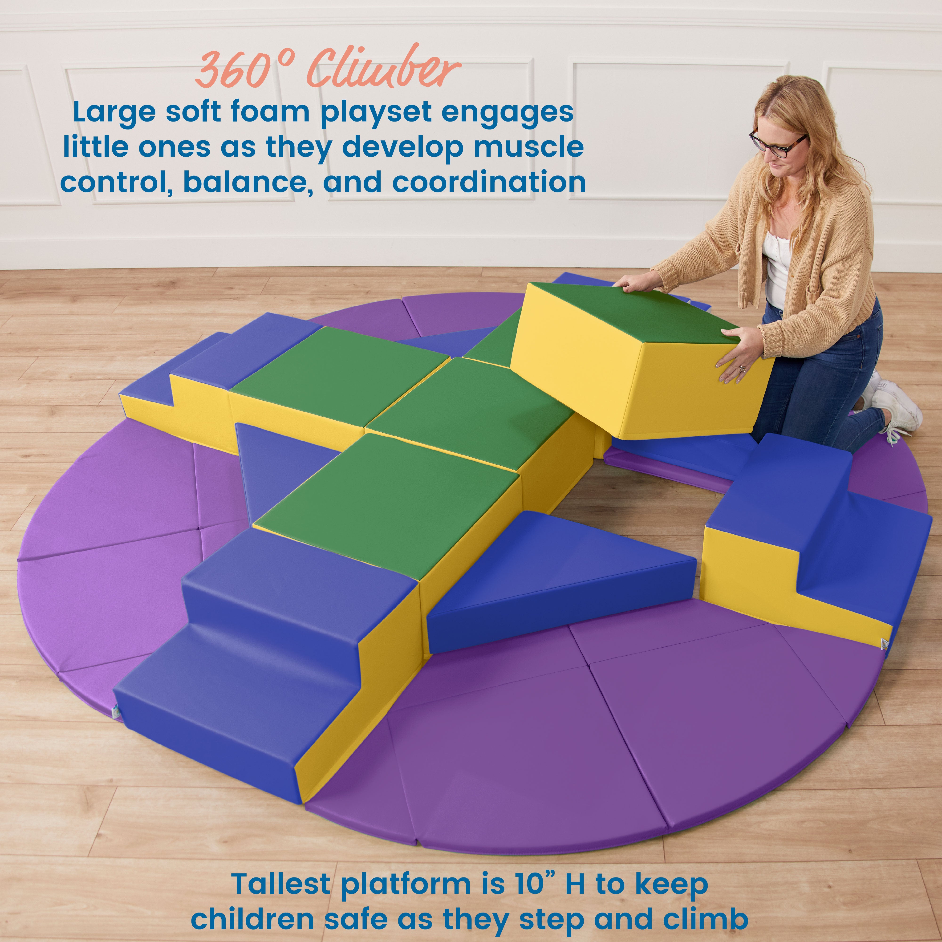 Adventurer's Summit with Steps, 17-Piece