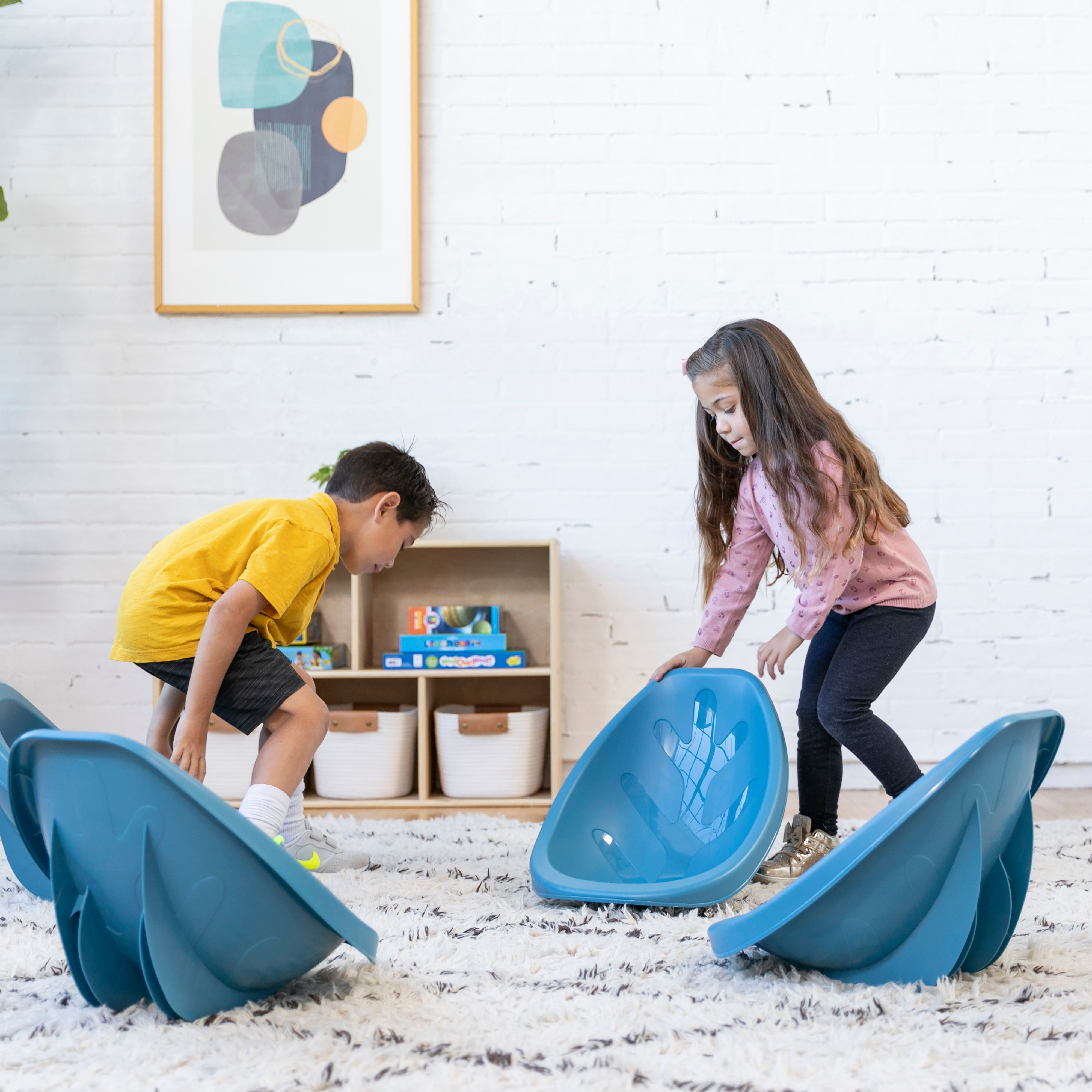 Leaf Scoop Floor Seat, 6-Piece