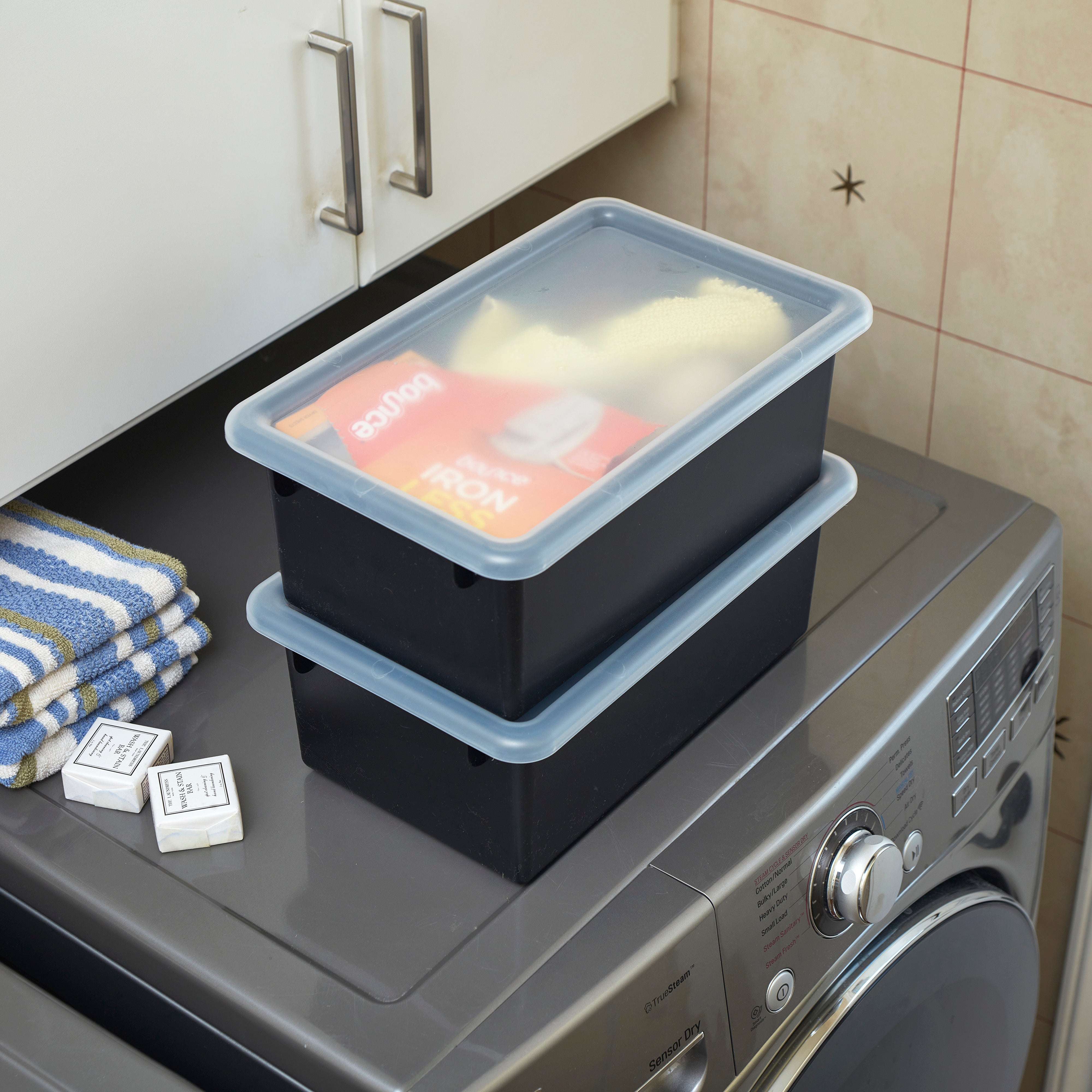 Cubby Storage Bin with Lid, 10-Piece