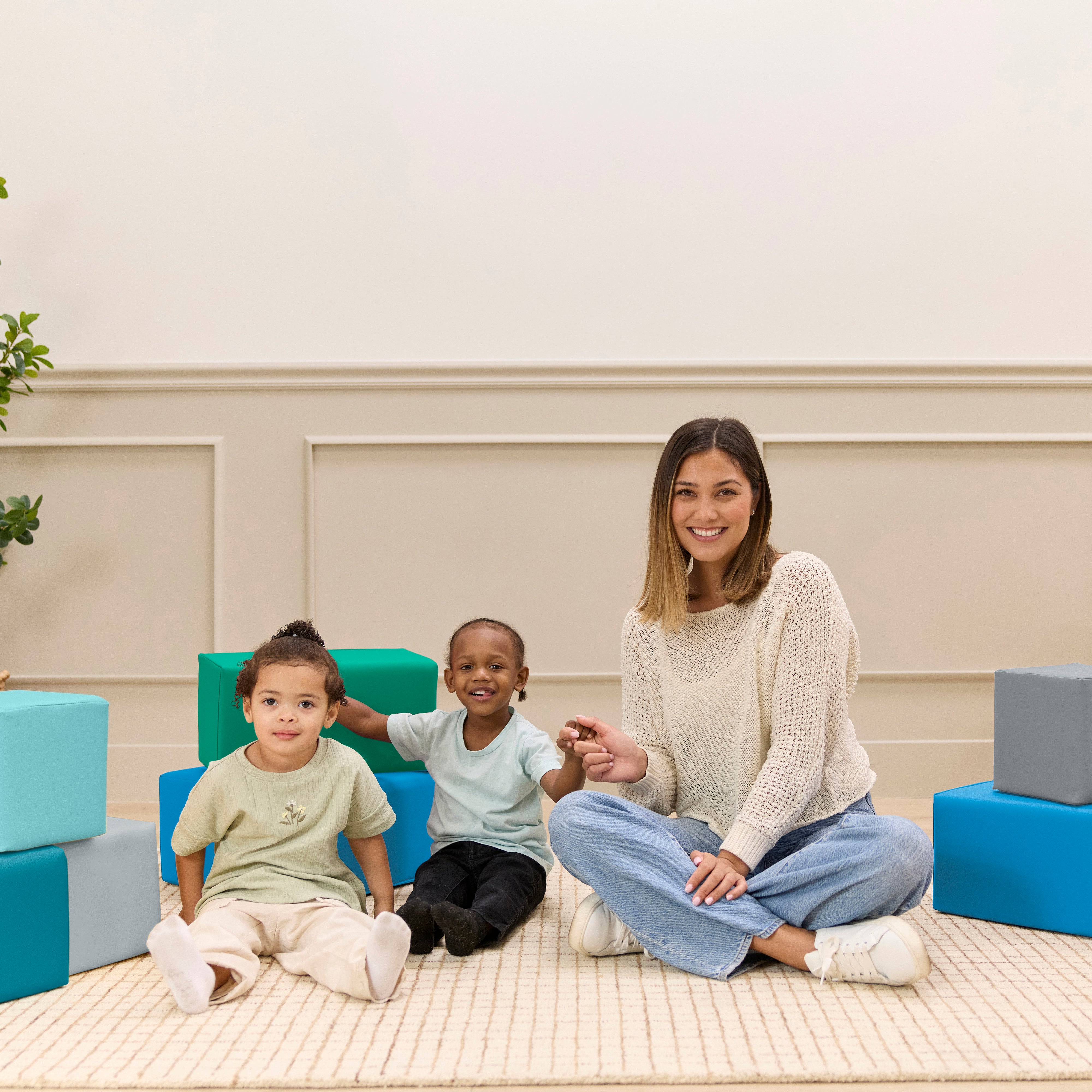 EarlyBuilder Foam Stacking Block Set, Large, 7-Piece