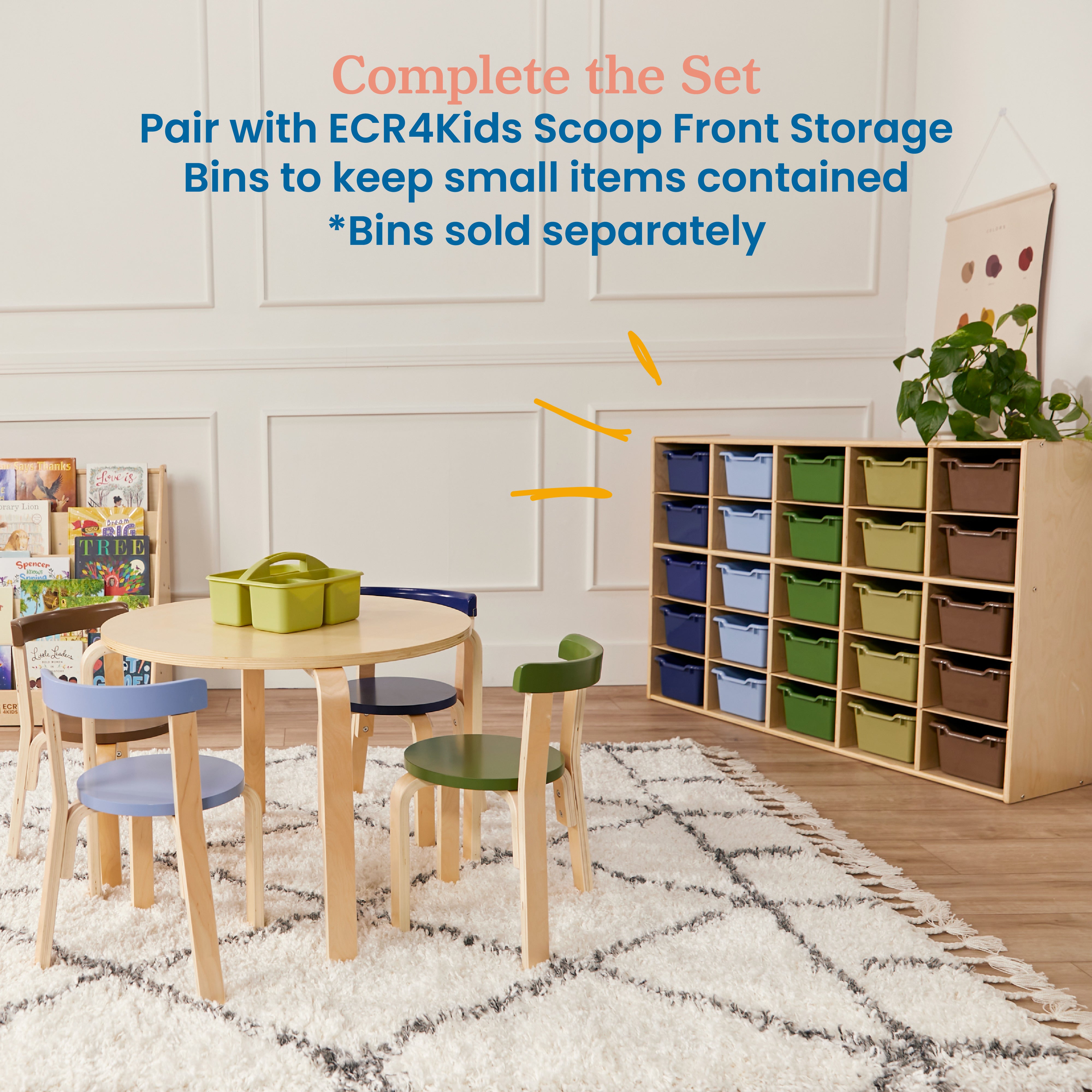 Streamline 25 Cubby Tray Storage Cabinet, 5x5