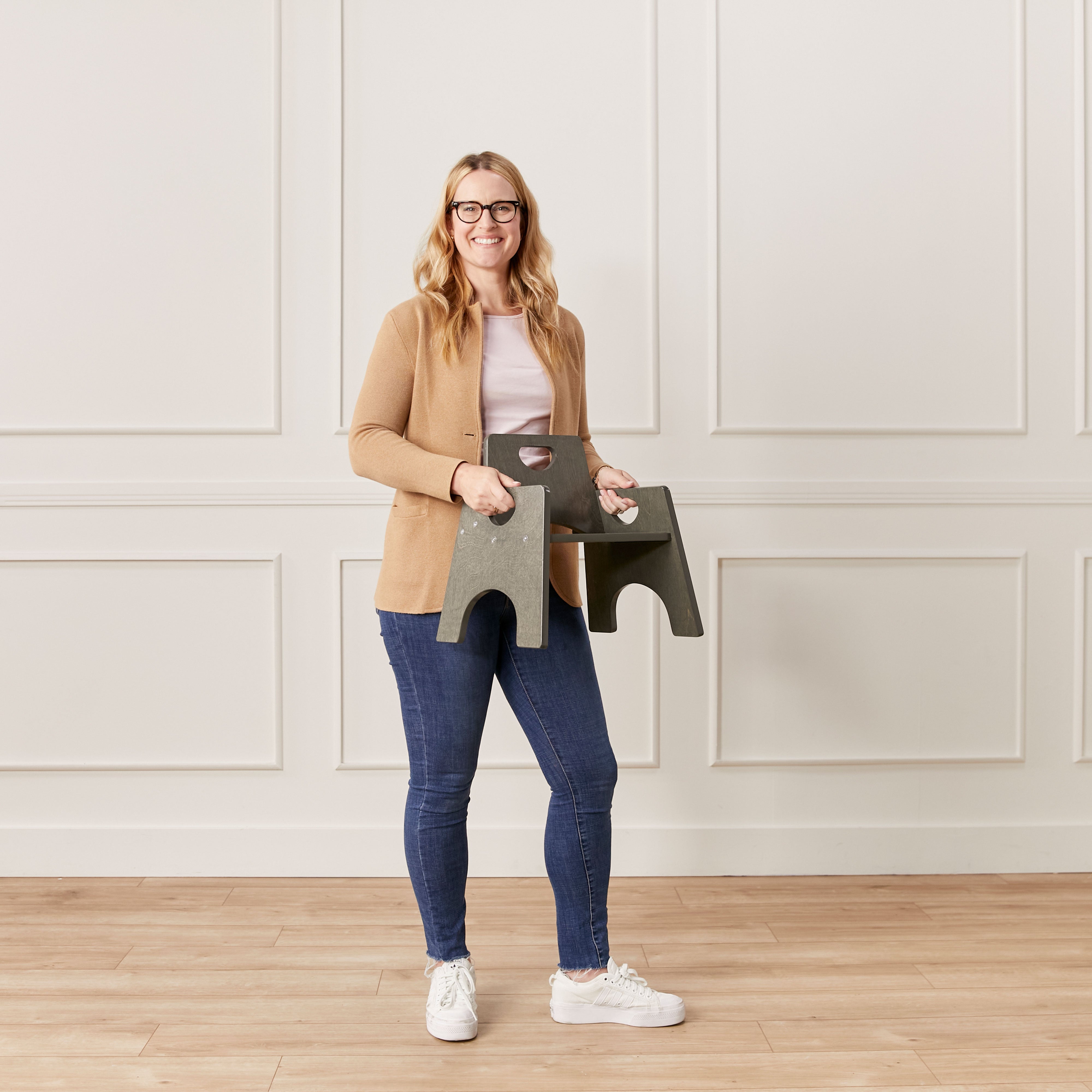 Stackable Wooden Toddler Chair, 8in, 2-Pack