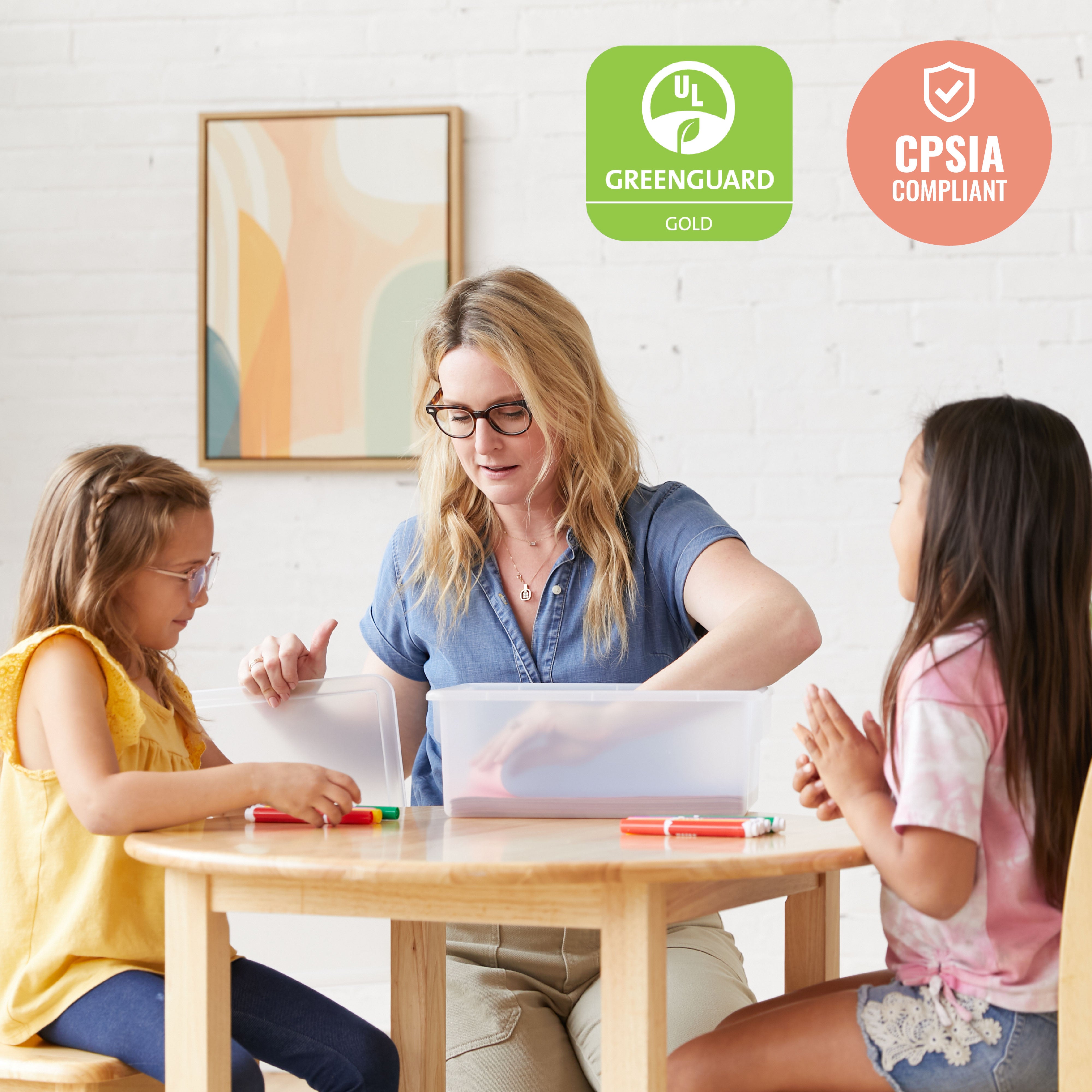 Letter Size Deep Tray with Lid, 10-Piece