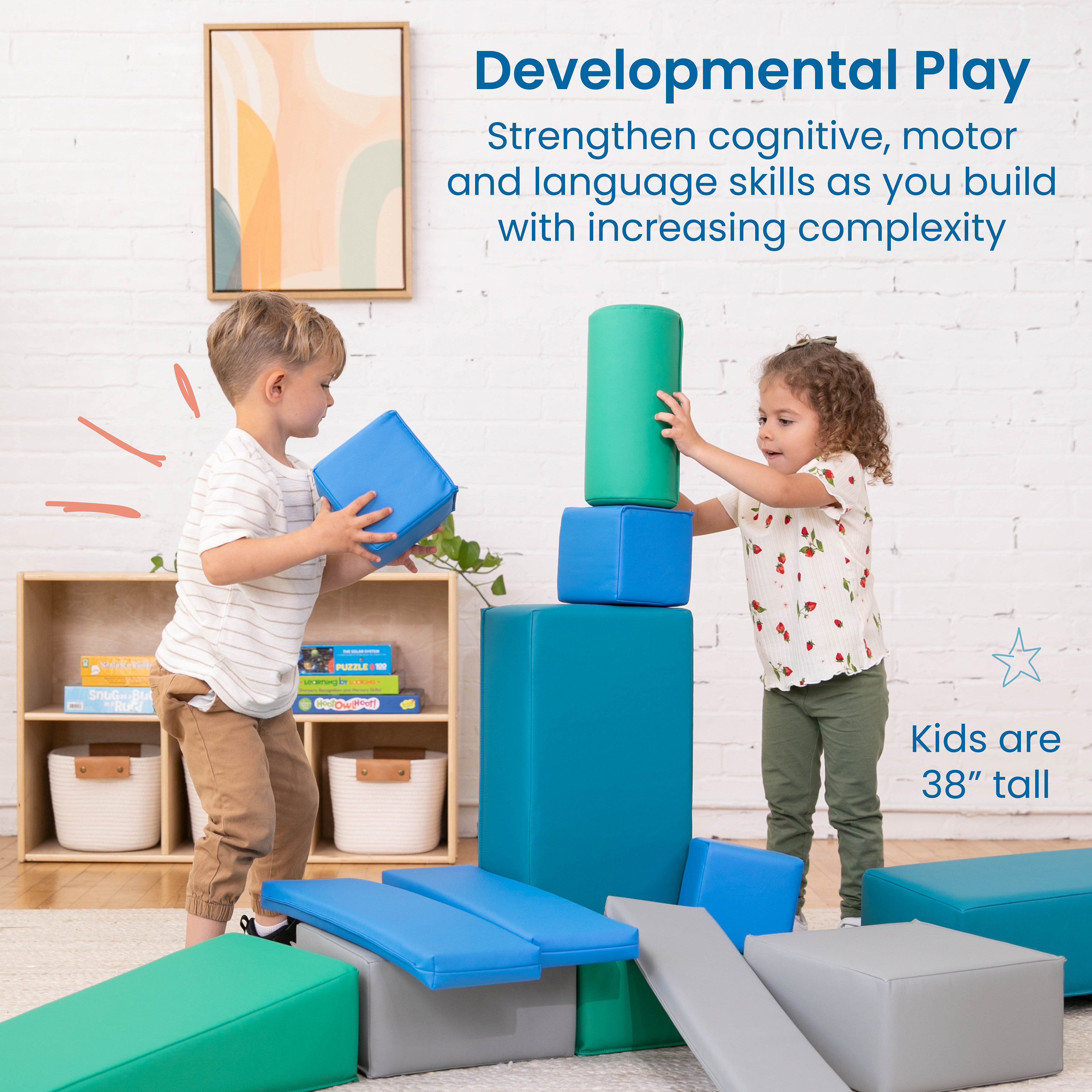 Soft Builder Blocks, 16-Piece