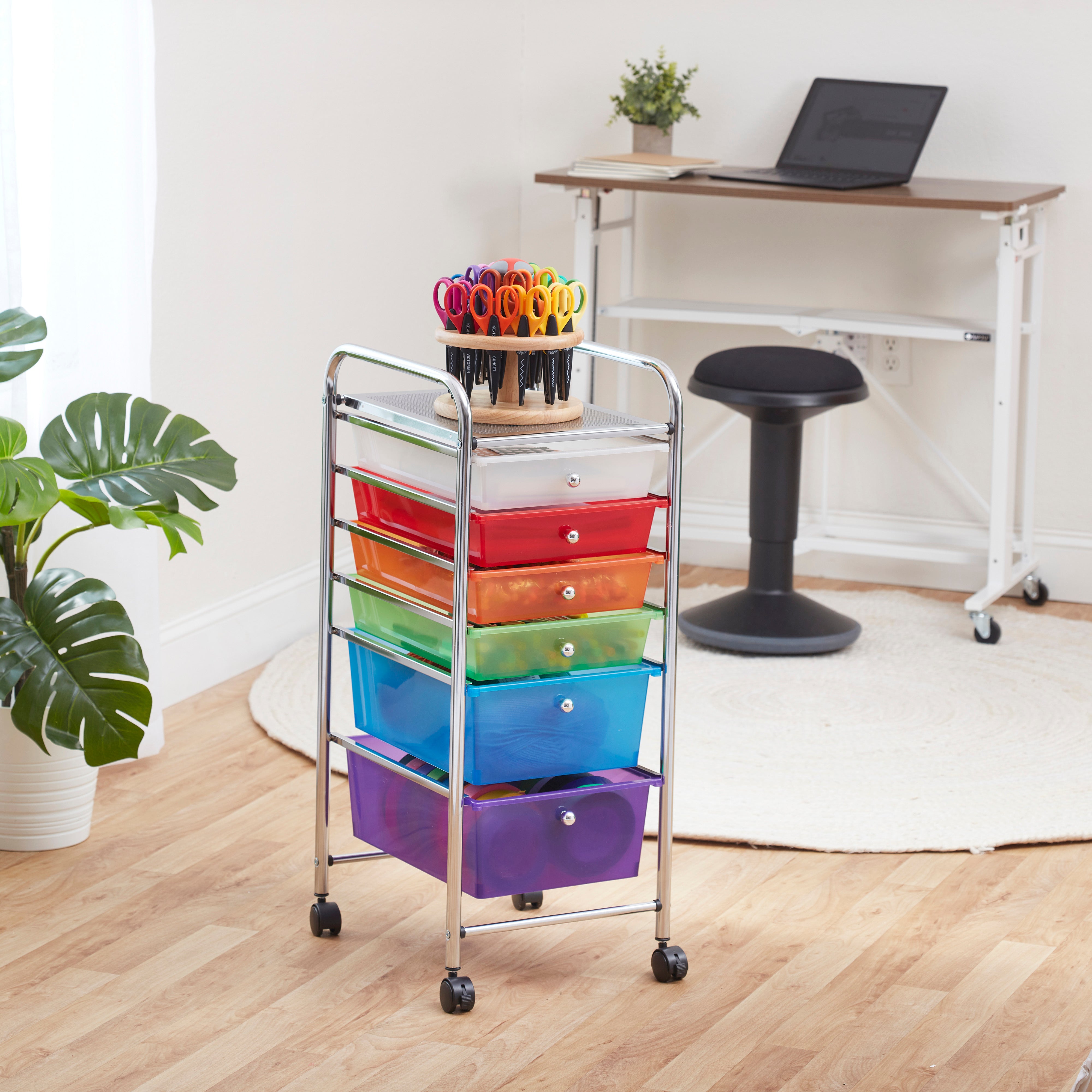 6-Drawer Everyday Rolling Utility Storage Cart