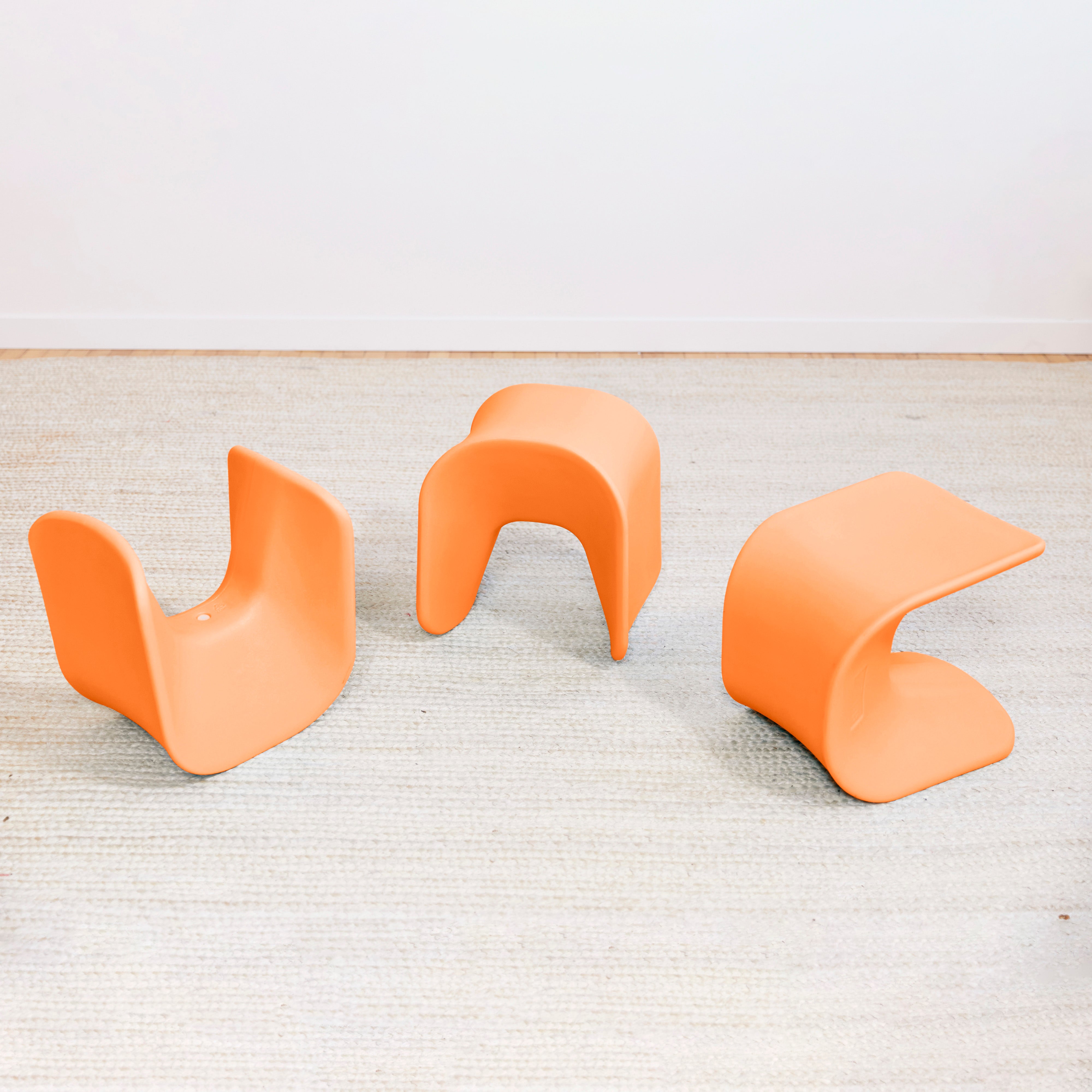 Wave Seat, 14in - 15.1in Seat Height, 2-Pack