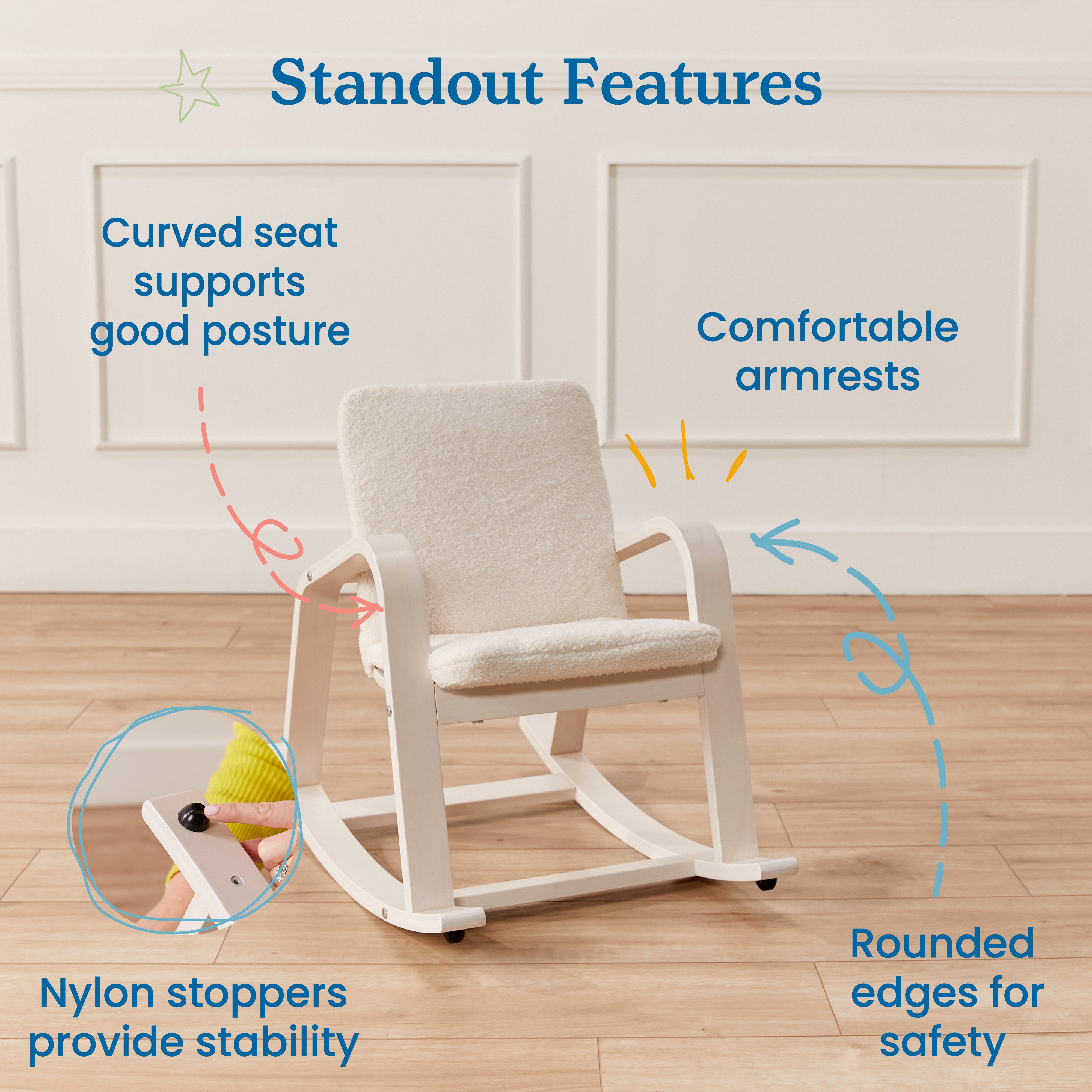 Bentwood Rocking Chair with Cushion