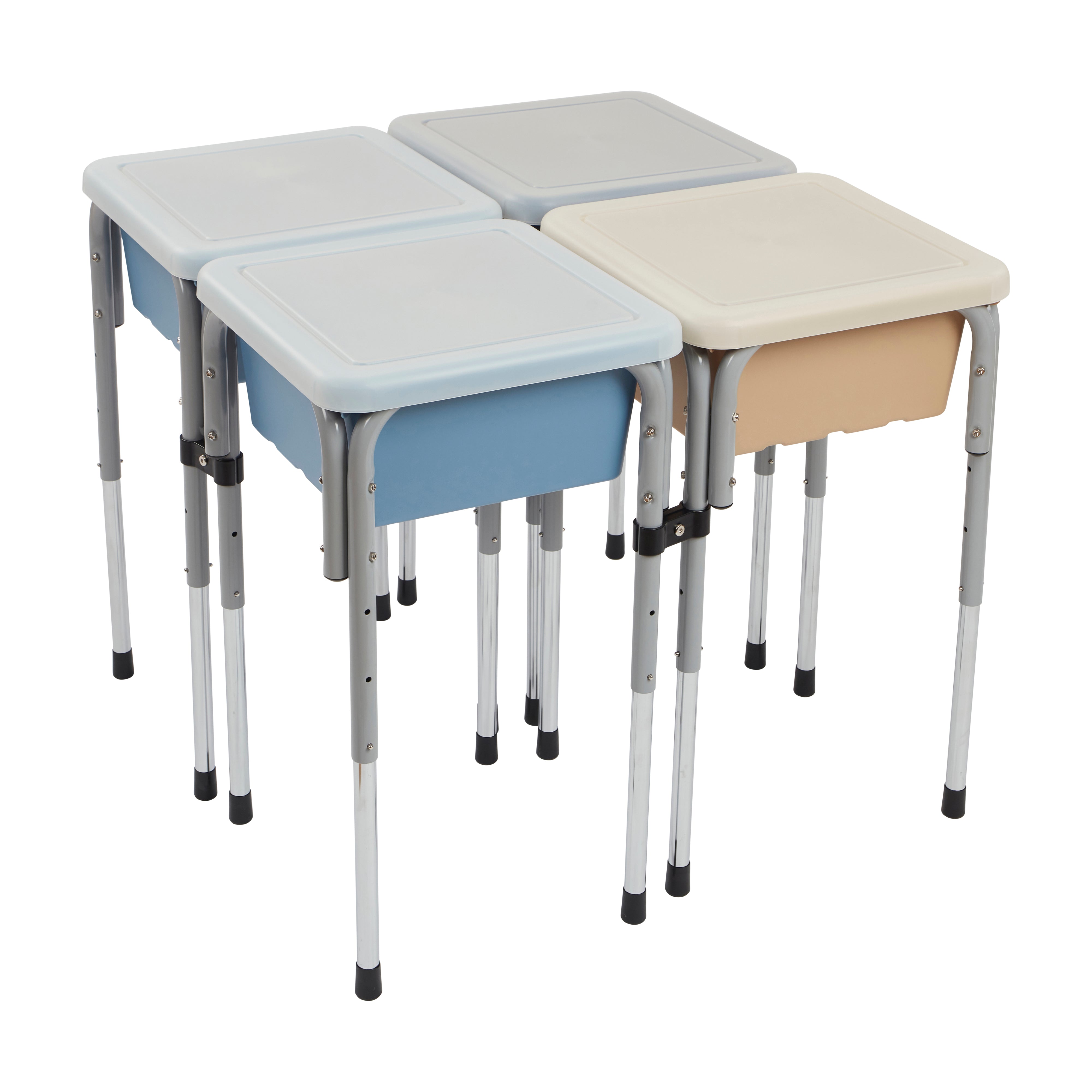 4-Station Sand and Water Adjustable Play Table