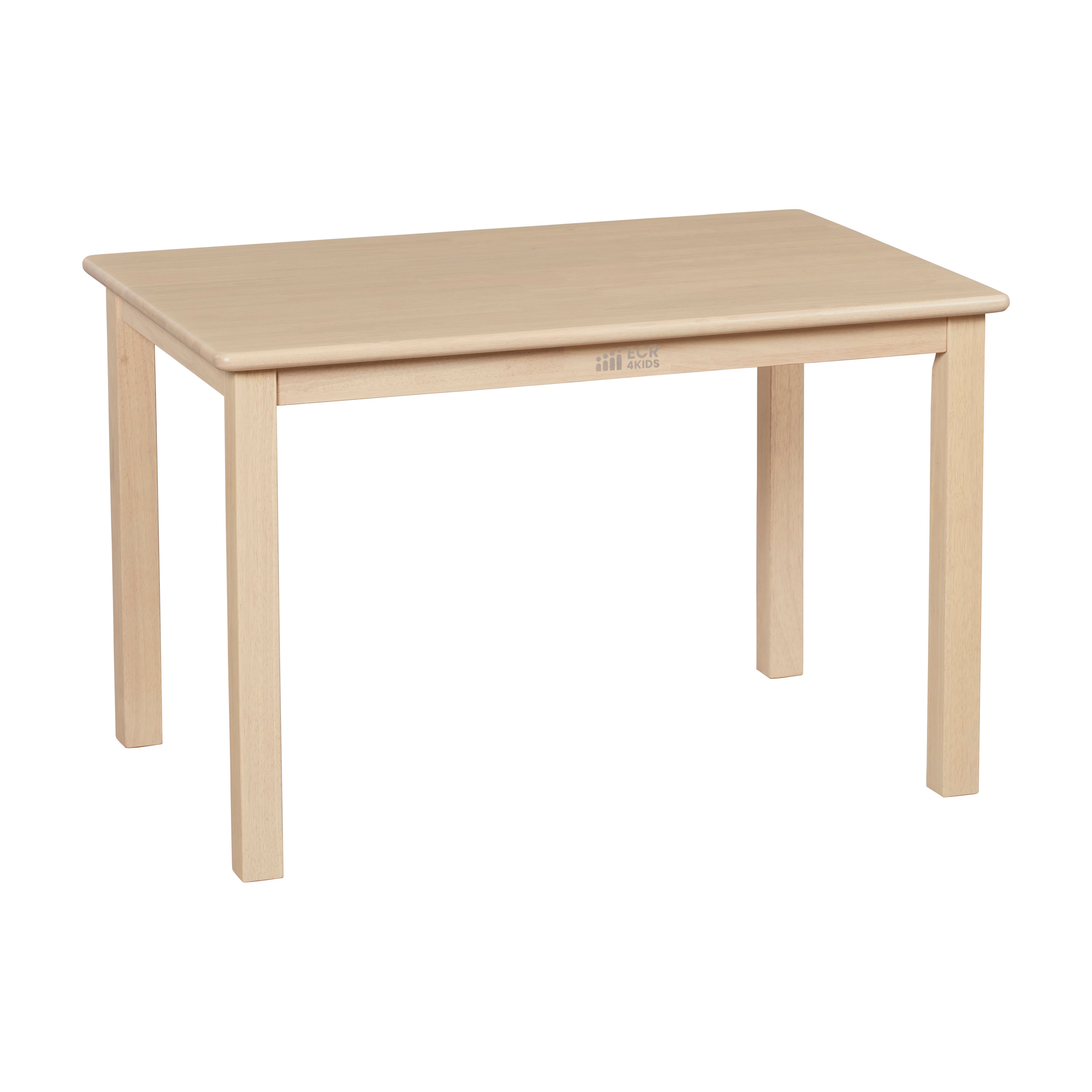 24in x 36in Rectangular Hardwood Table with 22in Legs