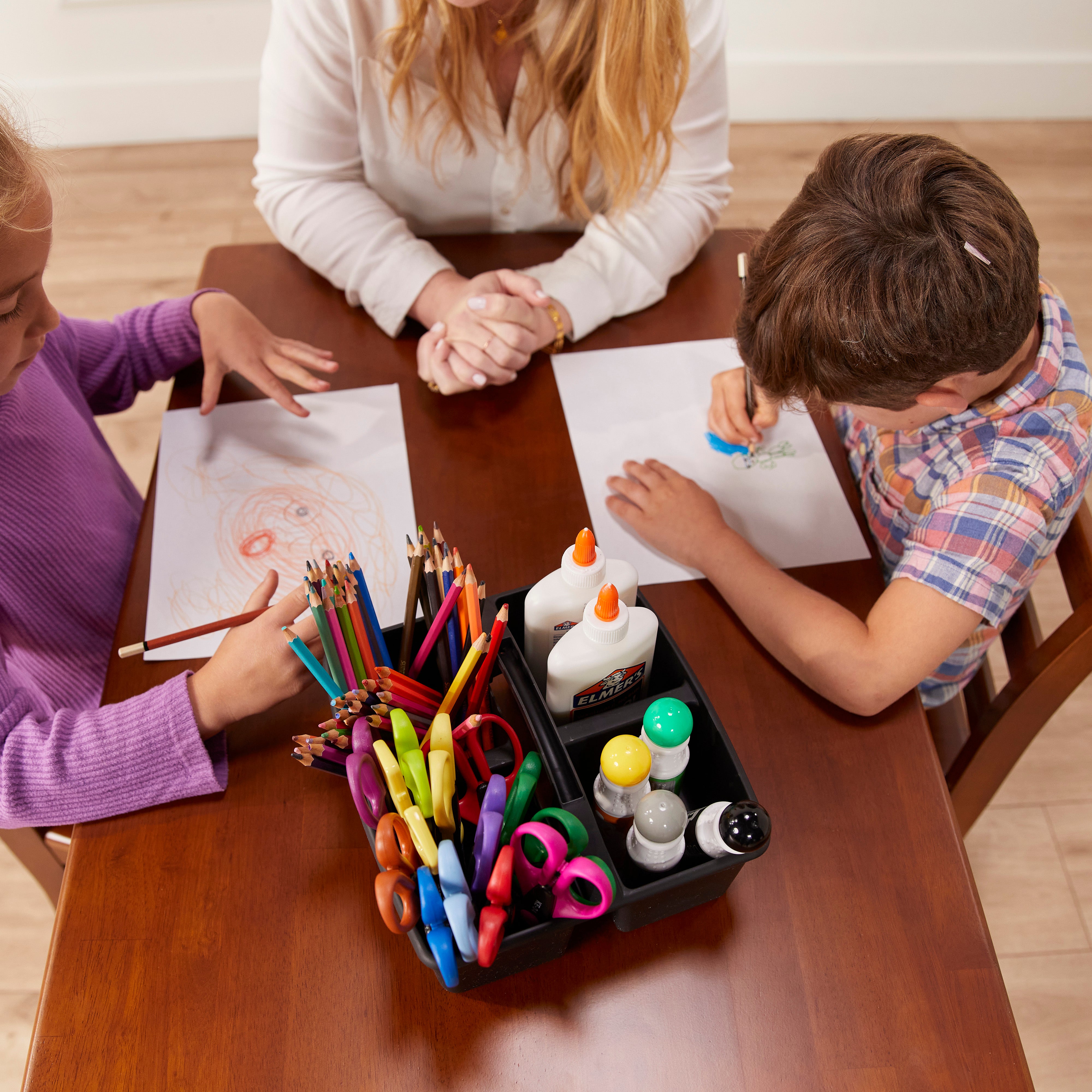 24in x 36in Rectangular Hardwood Table and Chair Set, 12in Seat Height, 3-Piece