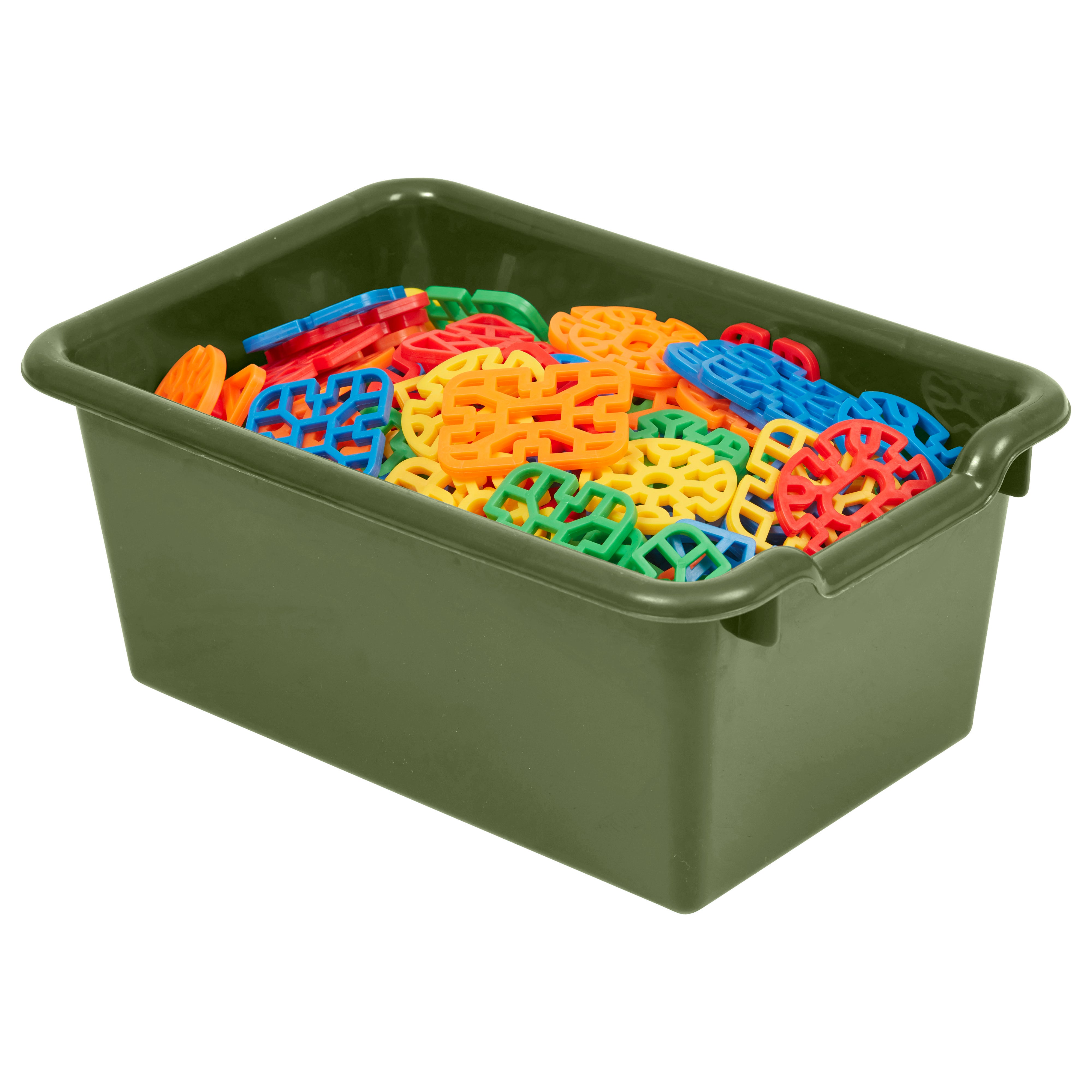 Scoop Front Plastic Storage Bins, 20-Piece