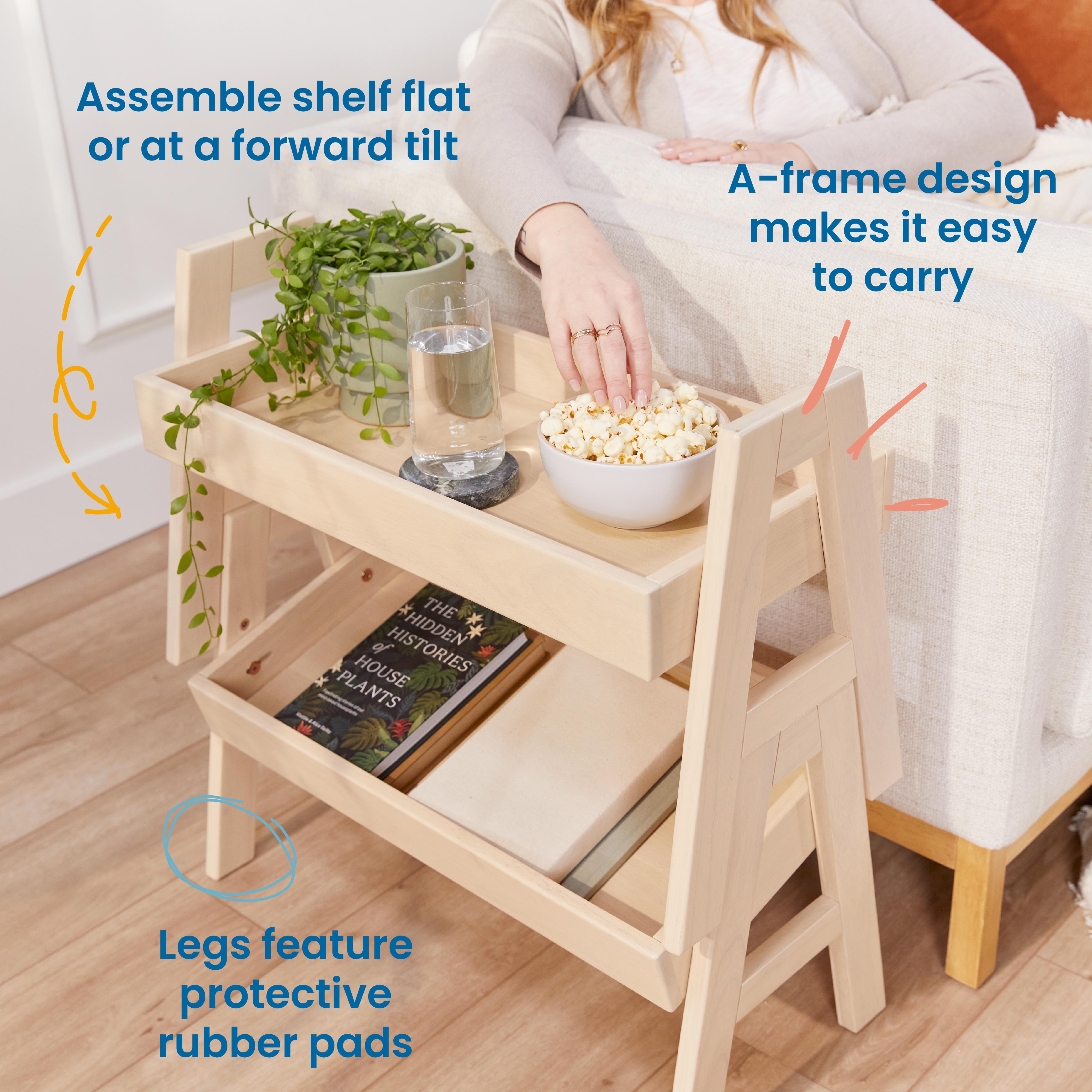 Adjustable Stacking Shelf Organizer with Full Edge