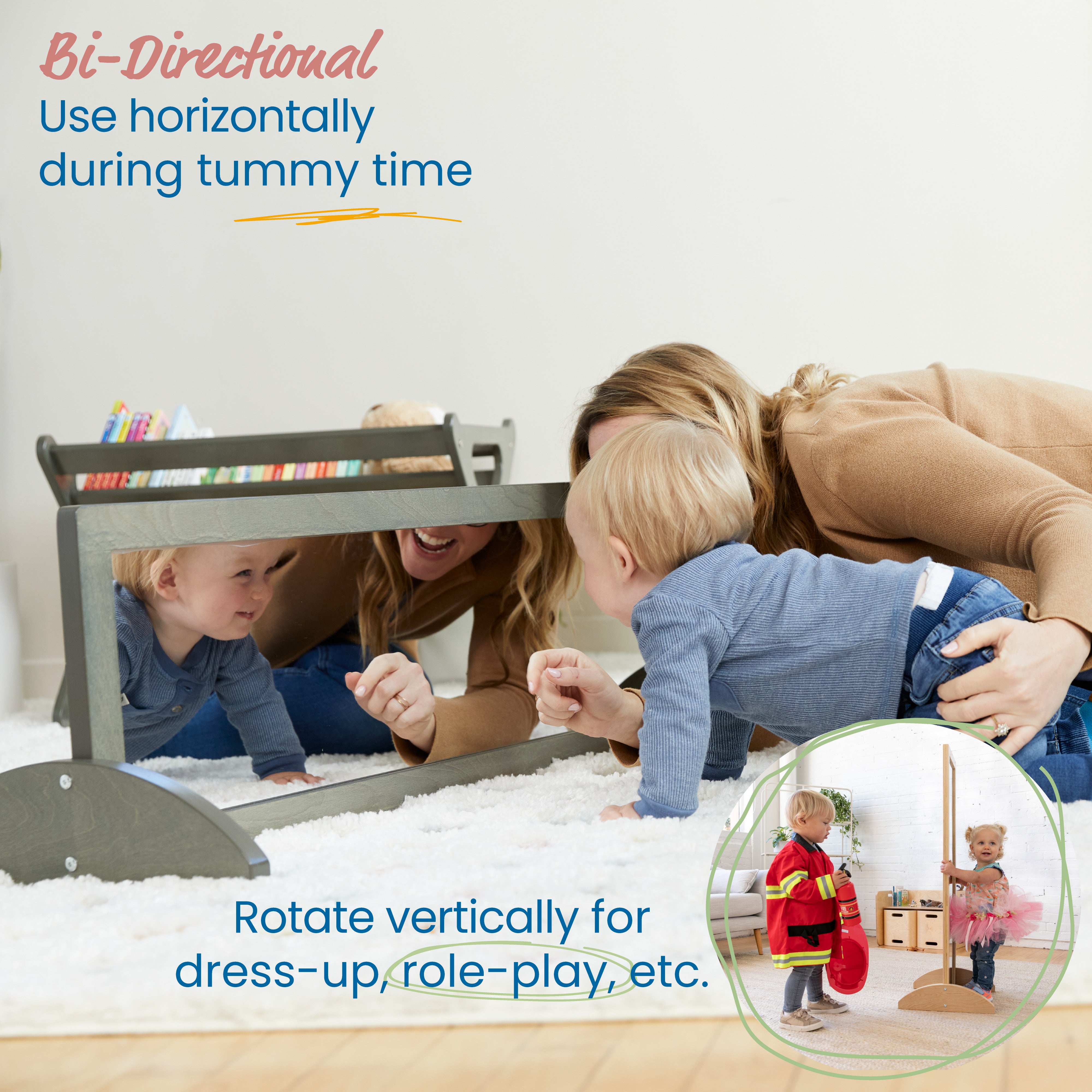 Double-Sided Bi-Directional Mirror