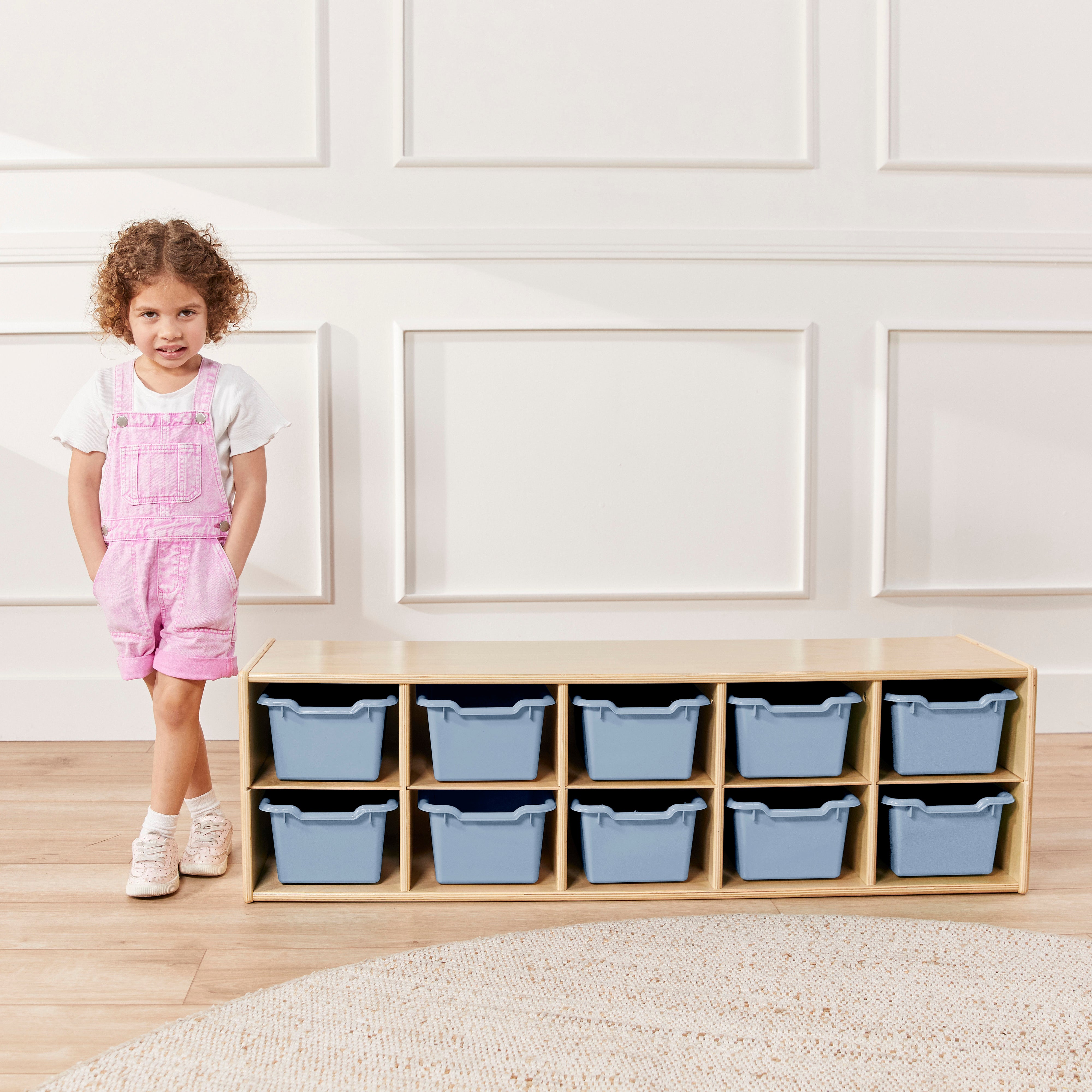 Scoop Front Storage Bins, 10-Piece