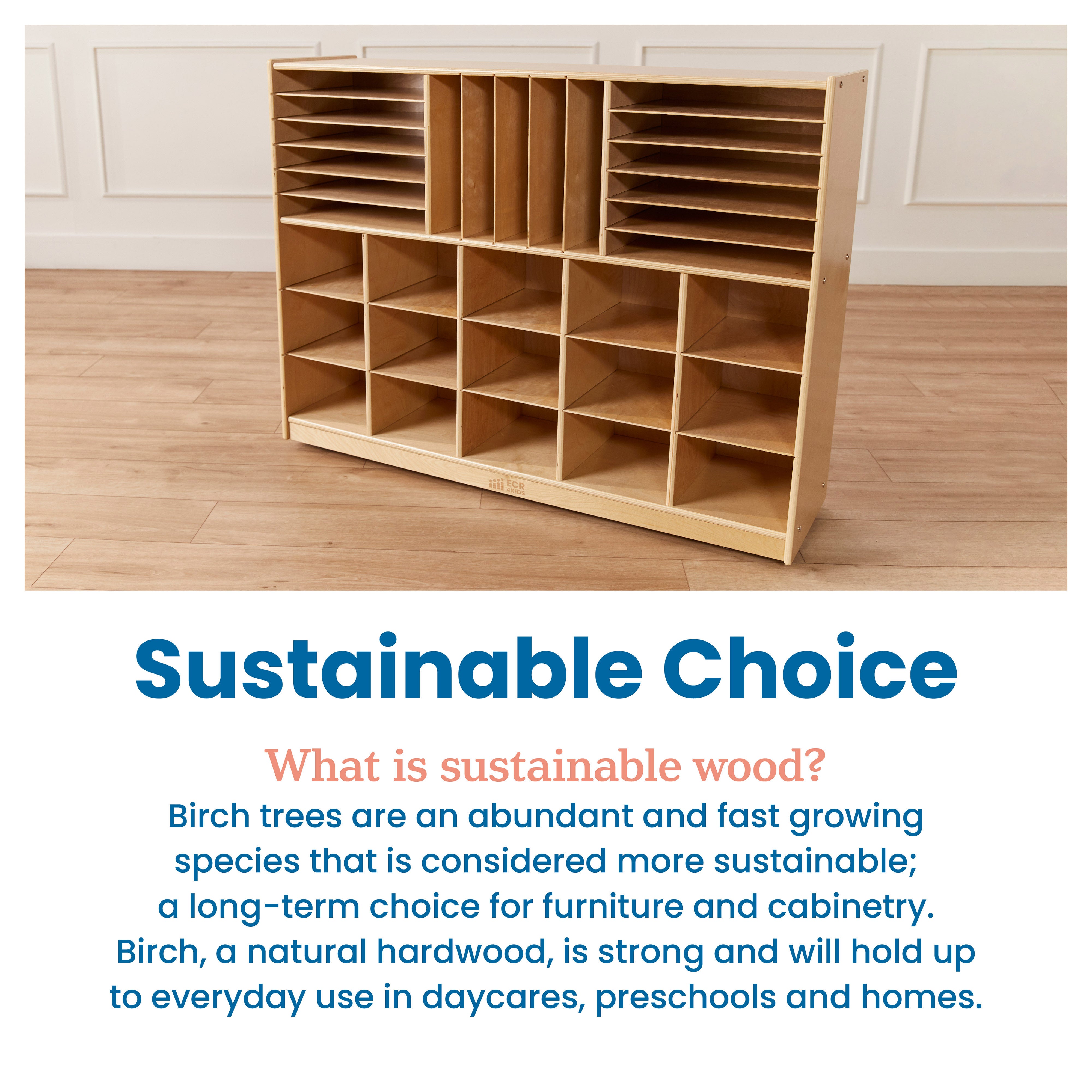 Multi-Section Mobile Tray Cabinet with Cubby Storage Compartments