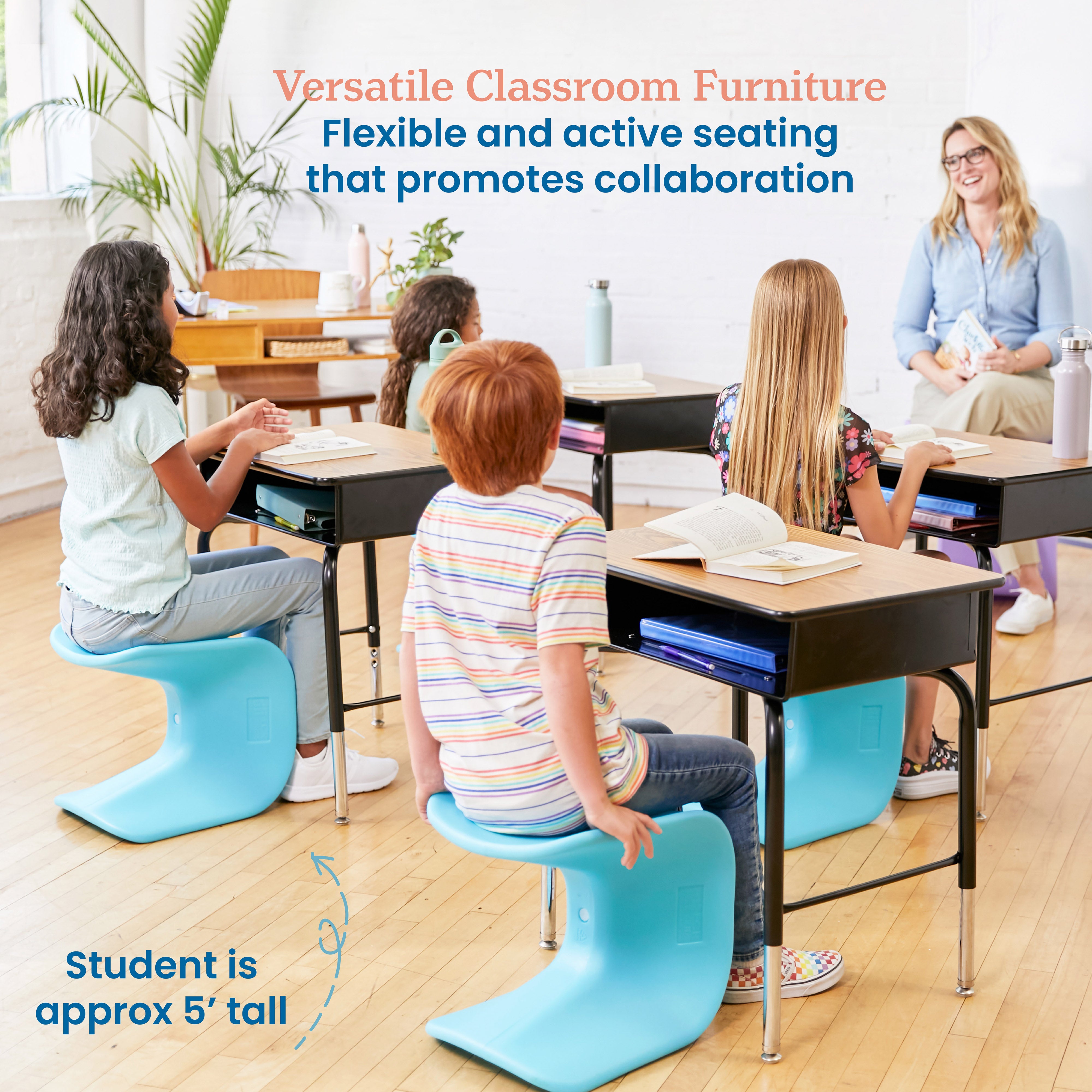 Wave Seat, 14in - 15.1in Seat Height, 2-Pack