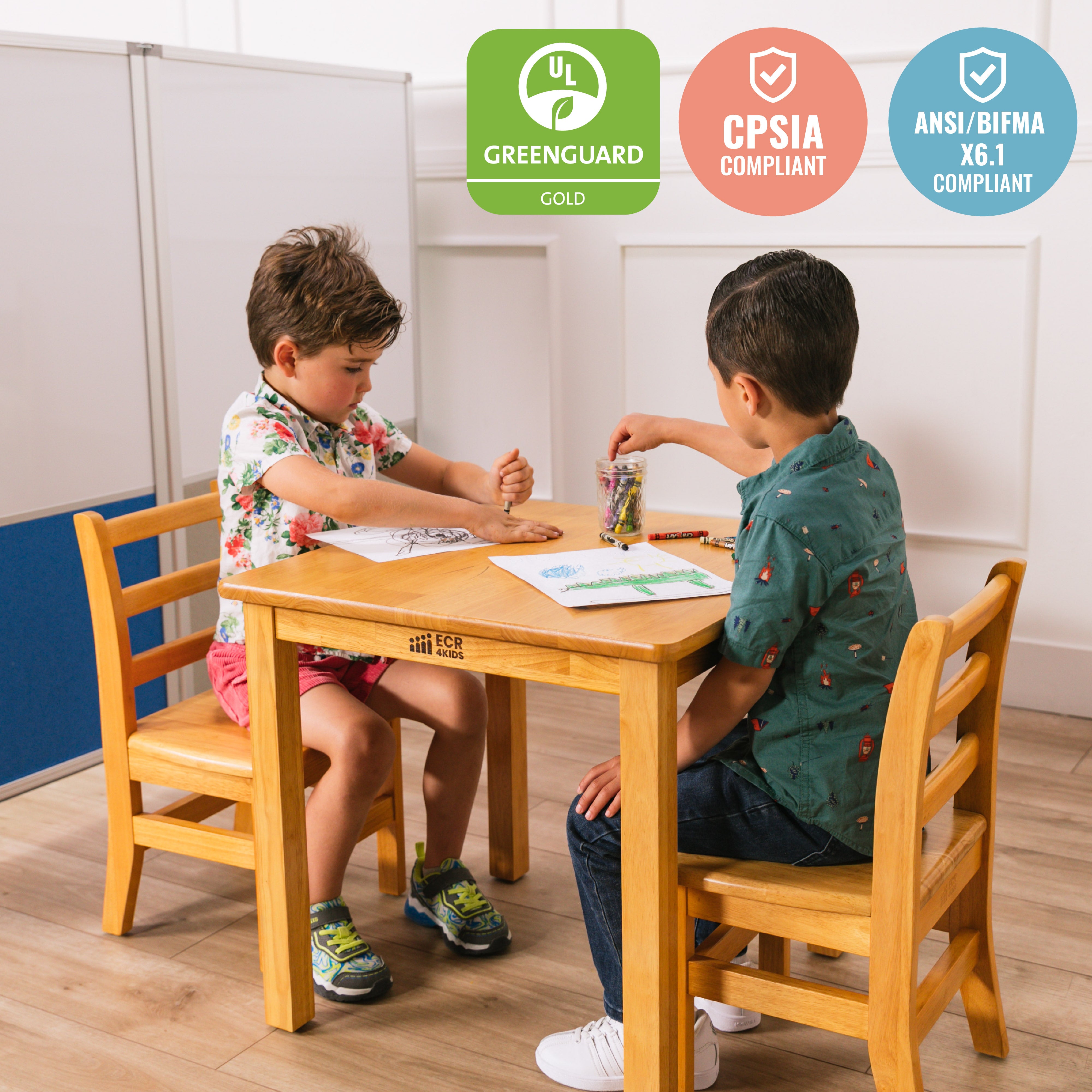 Three Rung Ladderback Chair, 2-Pack