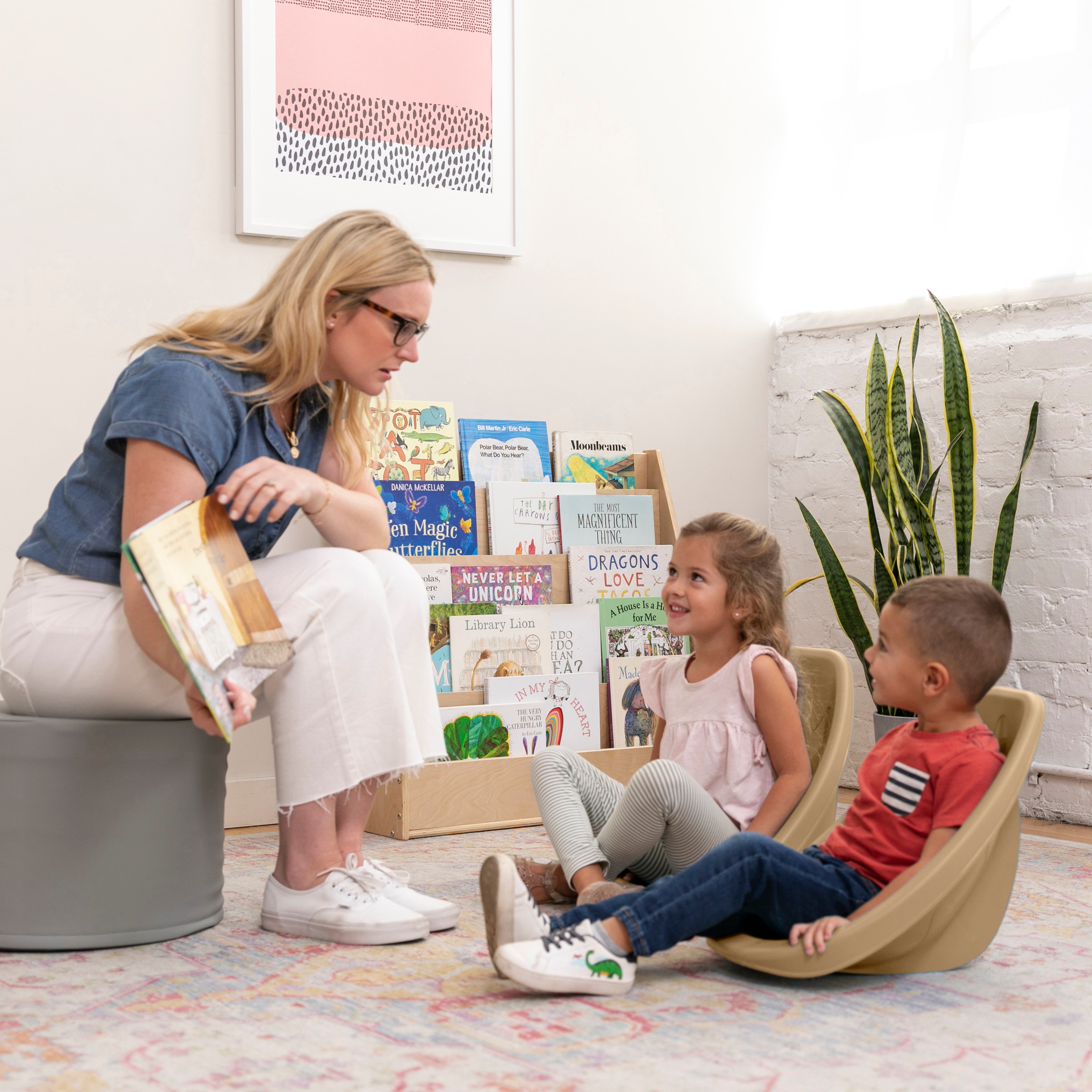 Leaf Floor Seat, Rocker Chair, 6-Piece