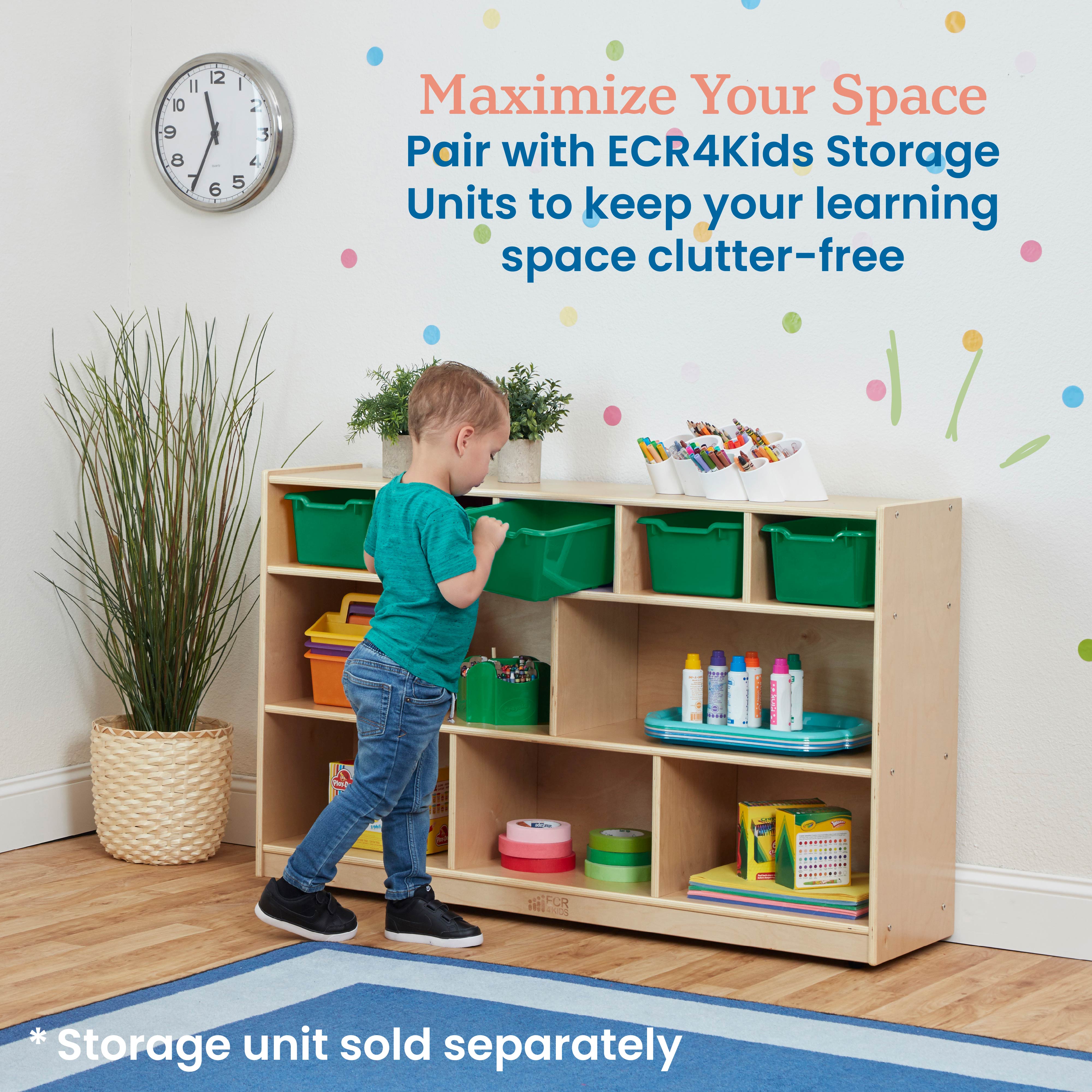 Scoop Front Storage Bin, 5-Piece